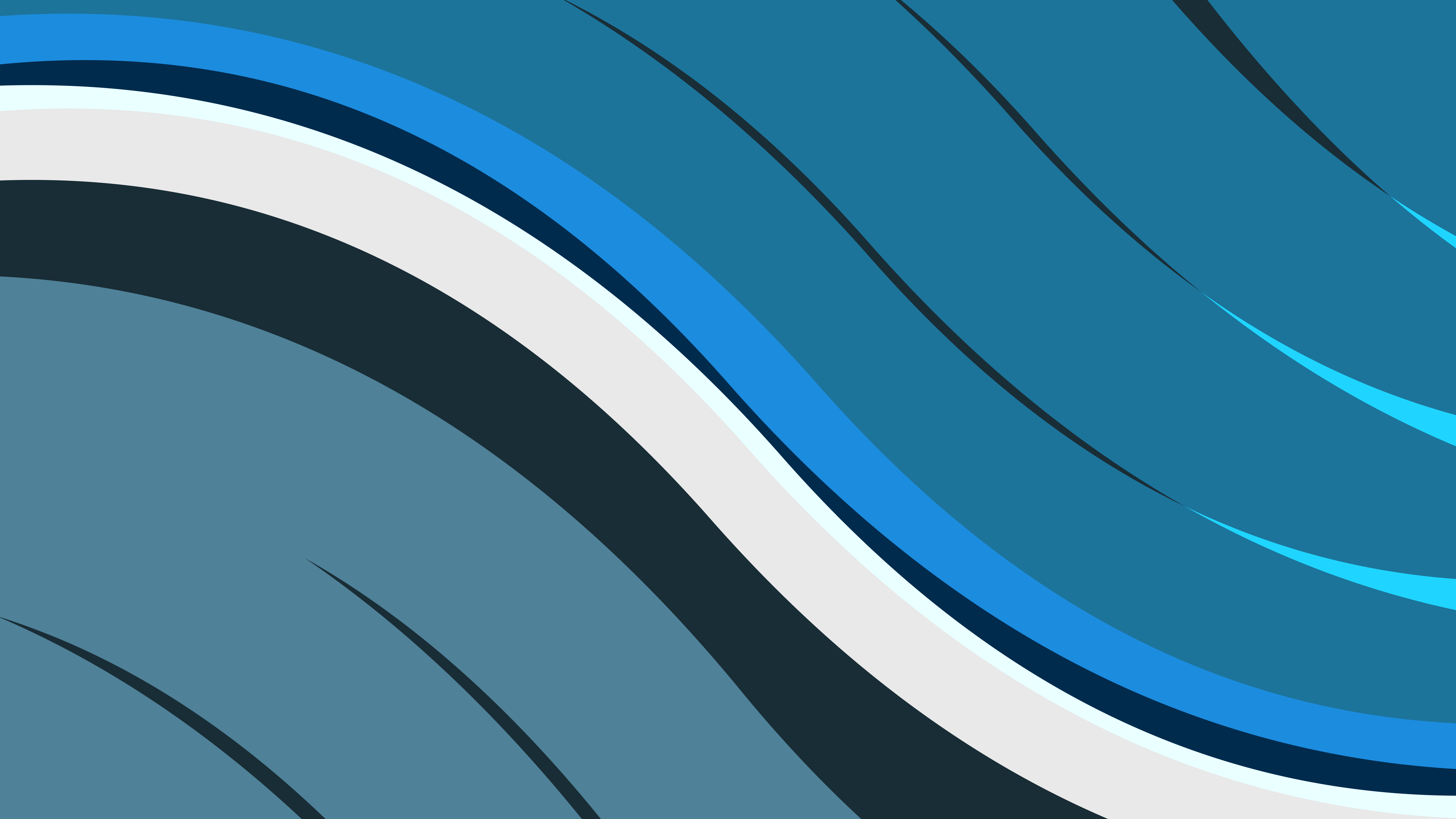 Water Wavy Wavy Lines Minimalism Dark Blue Dark Background 7680x4320