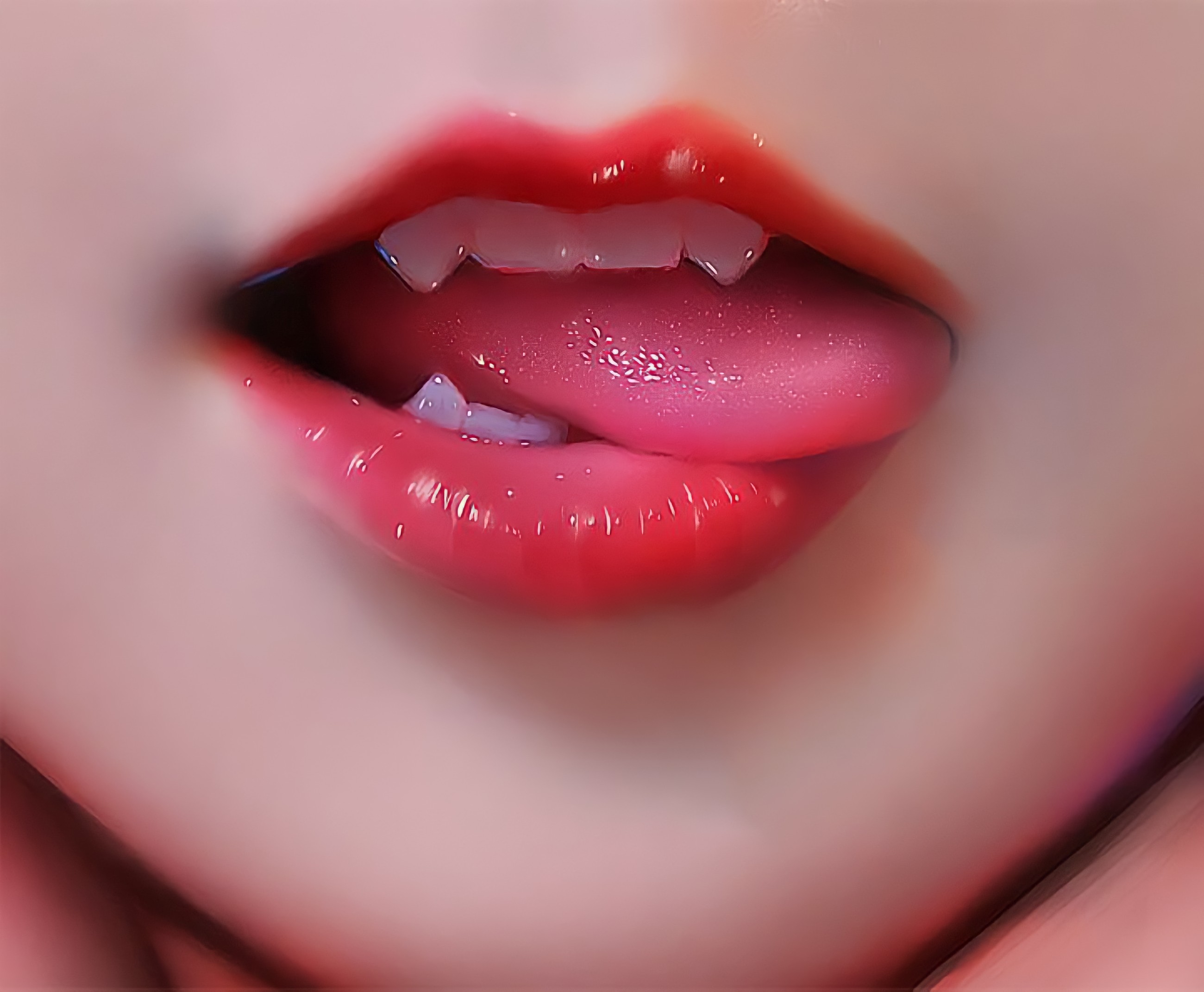 Open Mouth Fantasy Girl Artwork Mouth 2600x2142