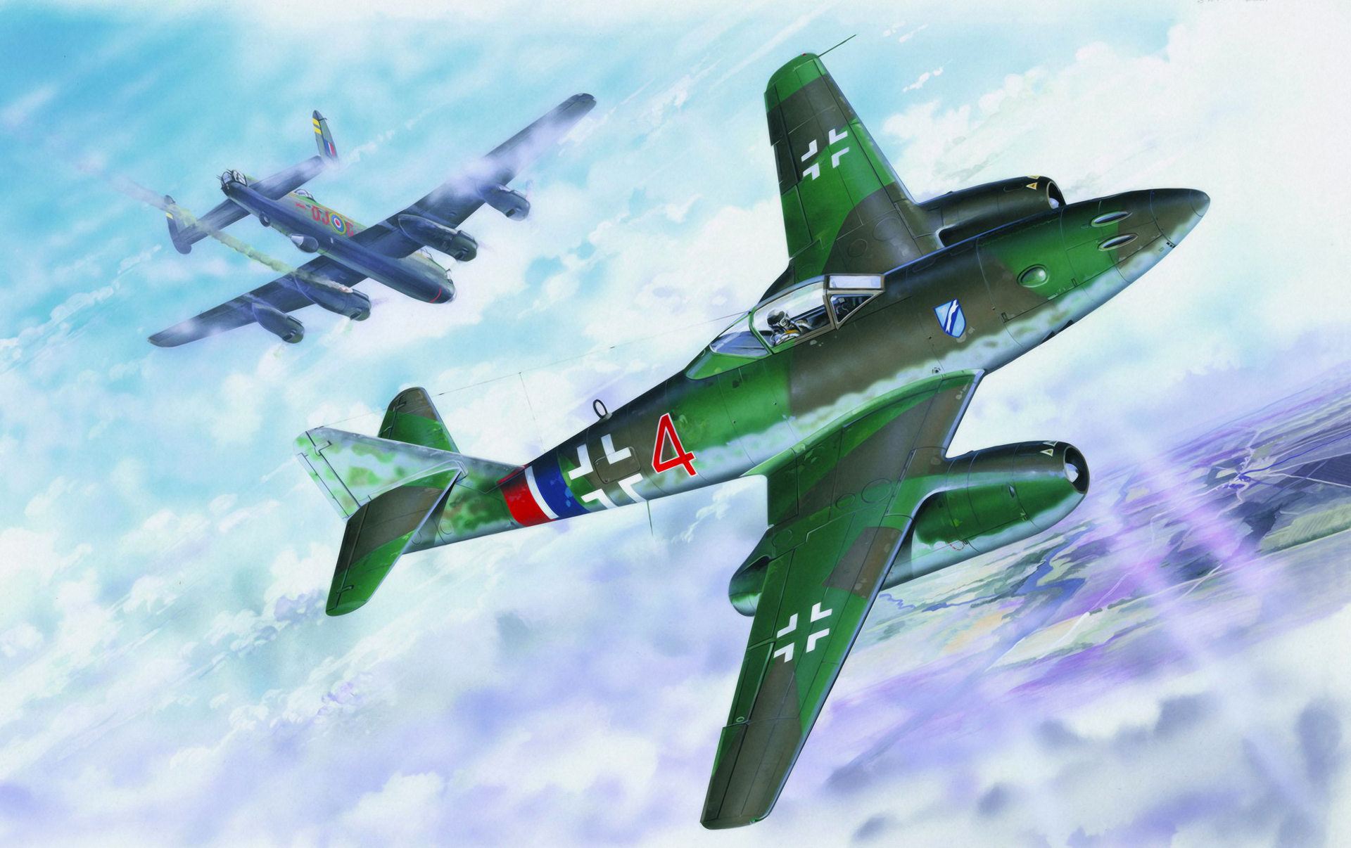 World War Ii World War Luftwaffe Air Force Germany Jet Fighter Me 264 Messerschmitt Messerschmitt Me 1920x1206