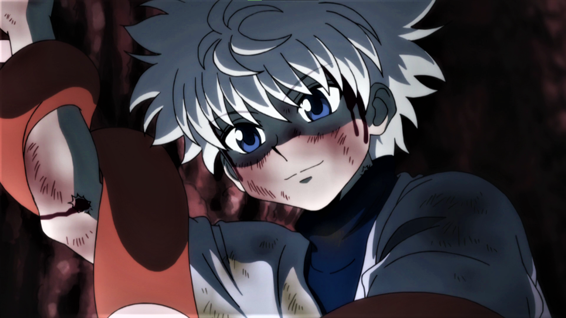 Hunter X Hunter Killua Zoldyck White Hair Smiling Anime Anime Screenshot Anime Boys 1920x1080