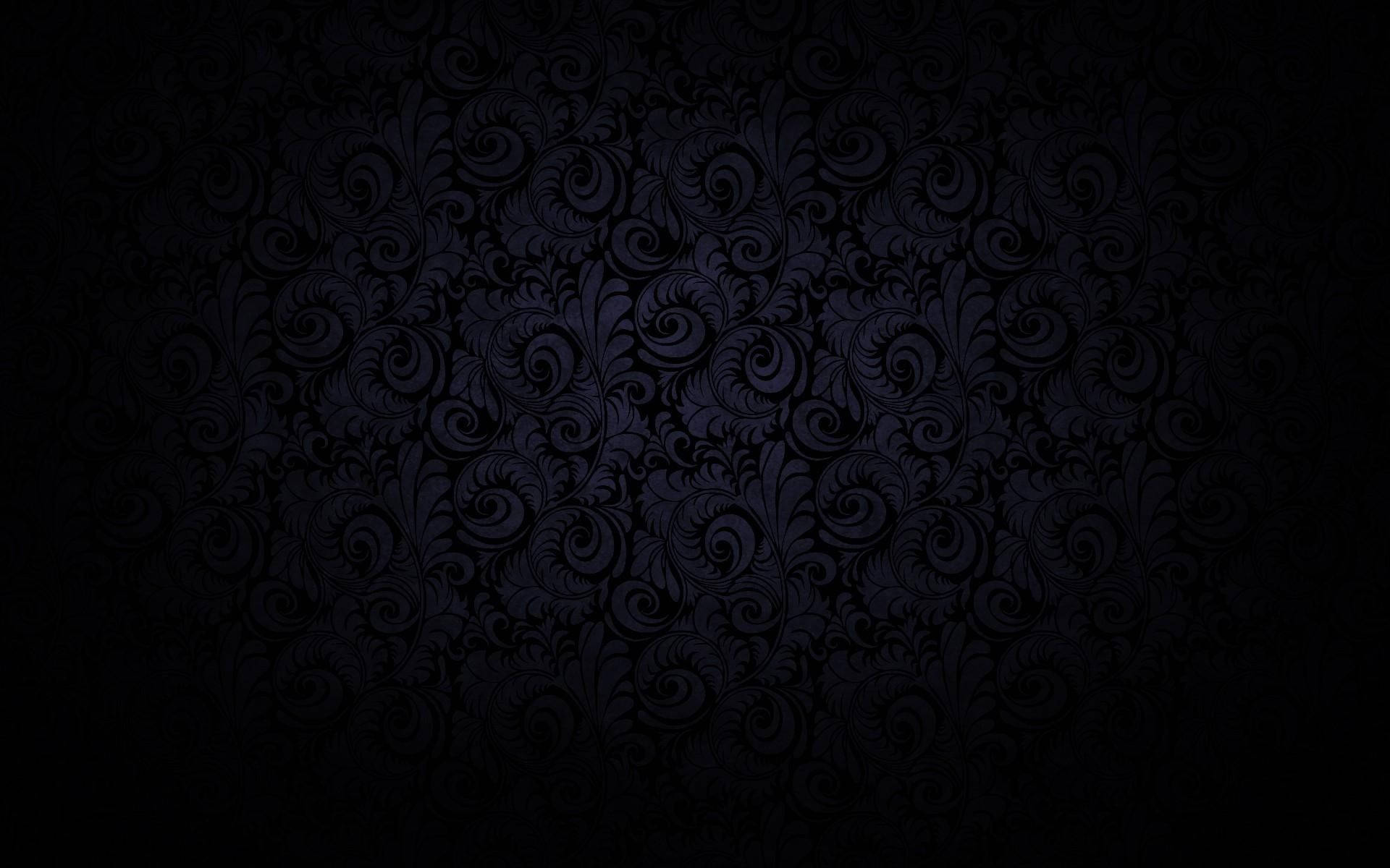 Pattern Black Paisley Minimalism Simple Background Dark Background 1920x1200