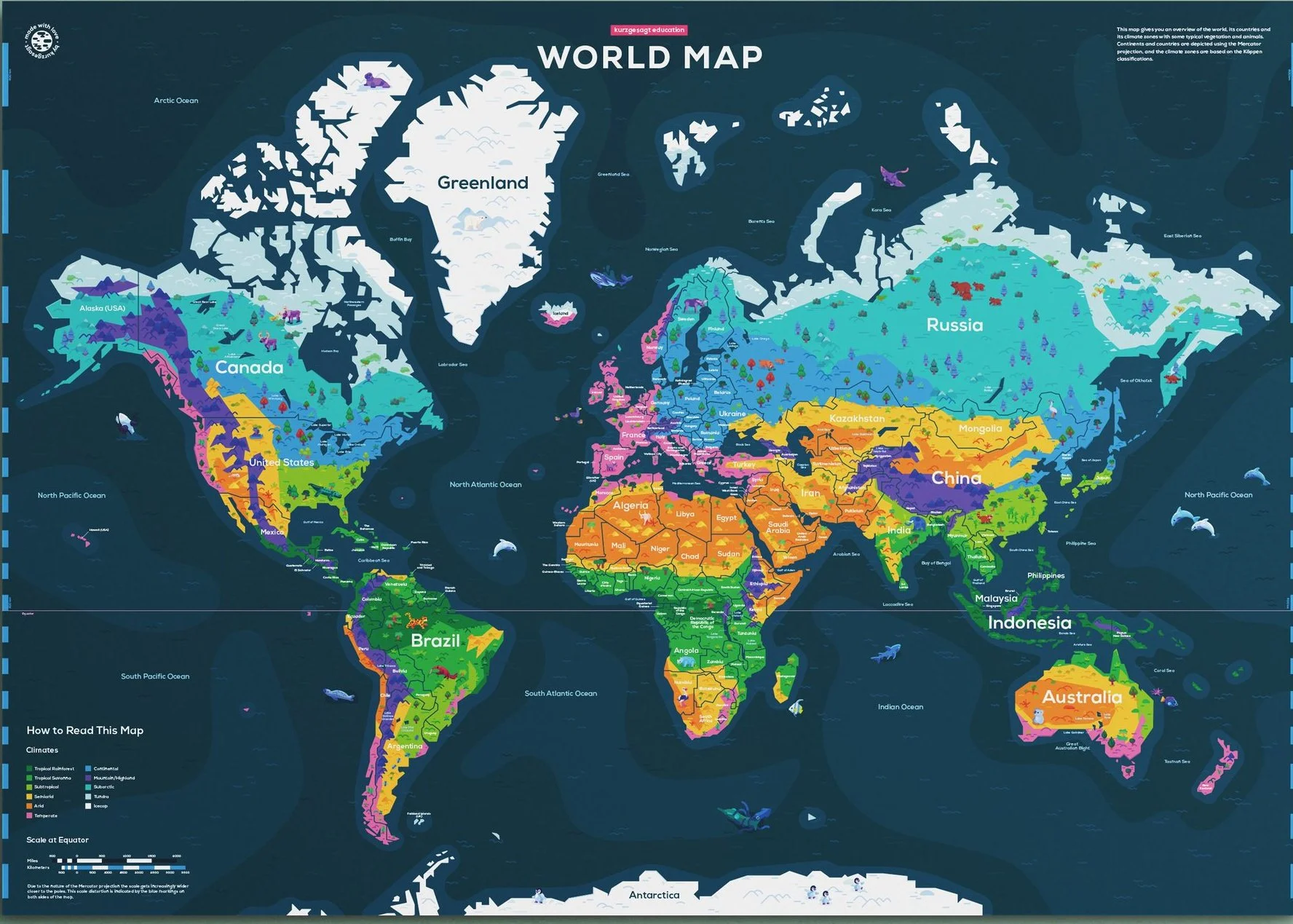 World Map Kurzgesagt In A Nutshell Map 1776x1269
