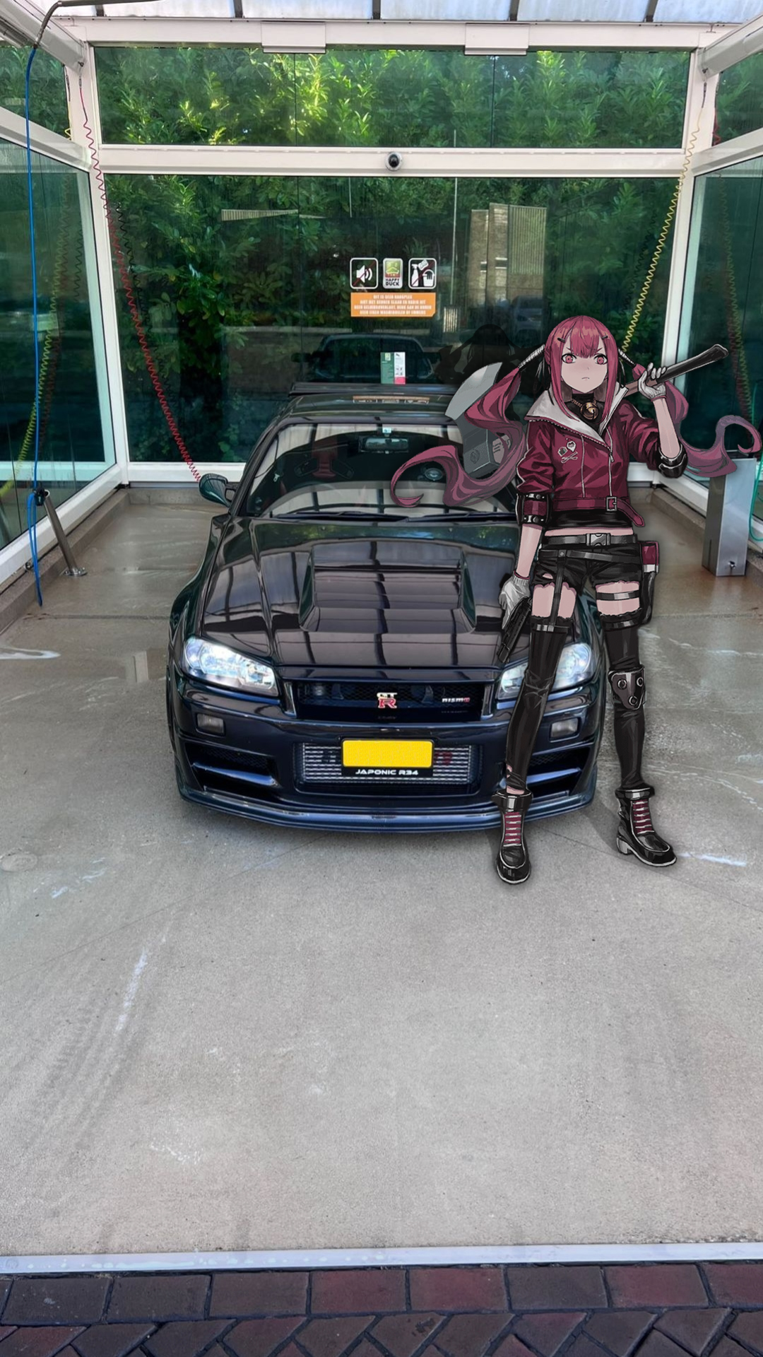 Anime Girls Nissan Skyline R34 Japanese Cars Jdmxanime Car Animeirl 1080x1920