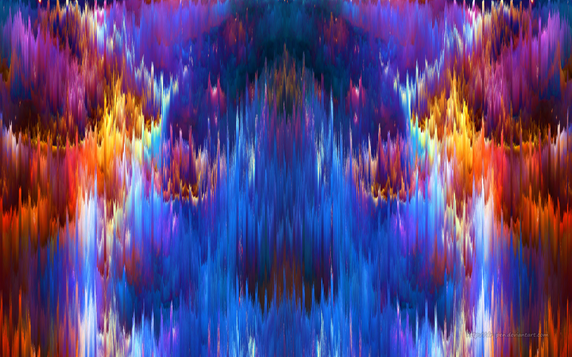 Abstract Colorful Glitch Art 1920x1200