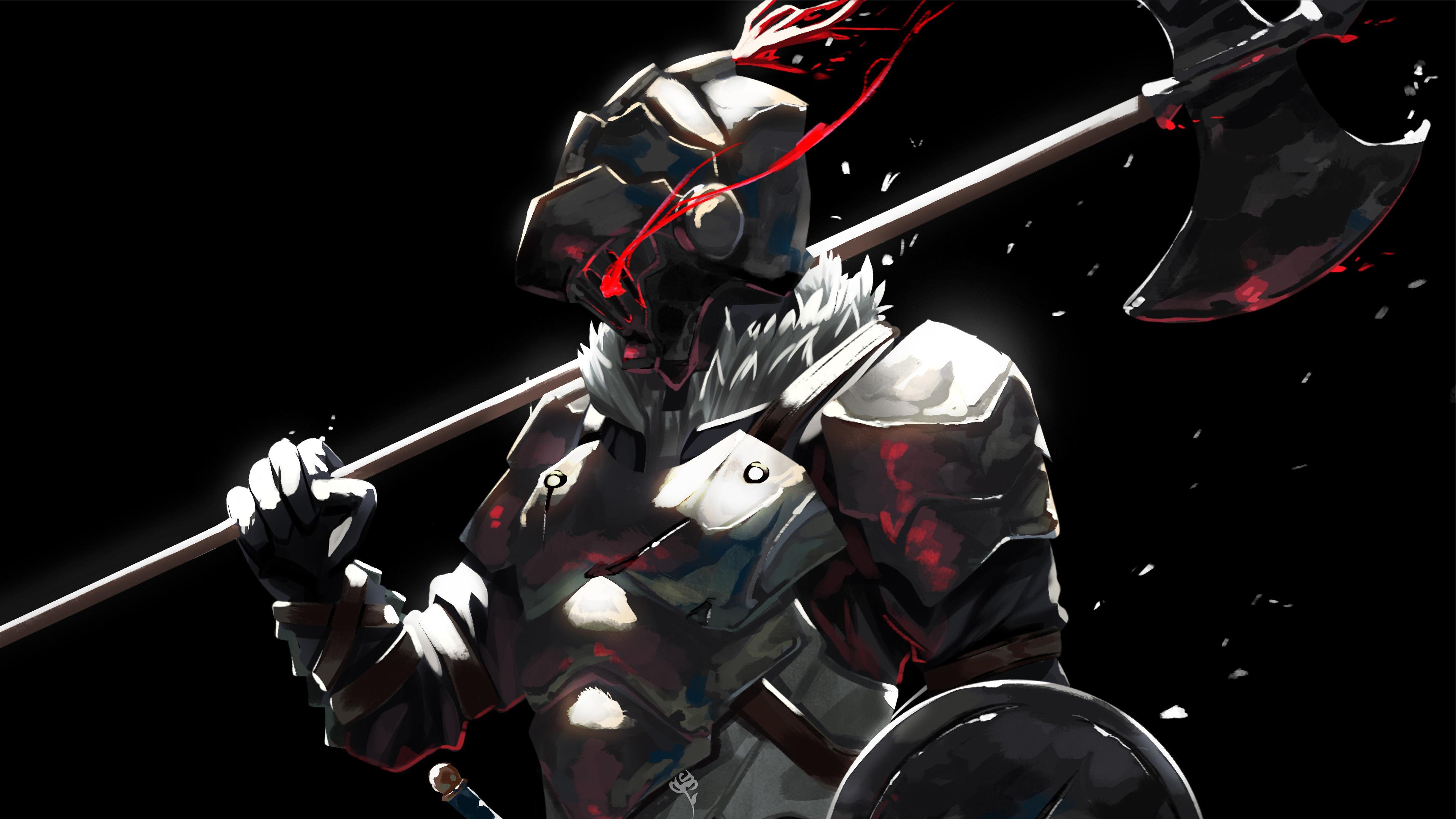 Anime Anime Boys Goblin Slayer Armor Weapon 3840x2160