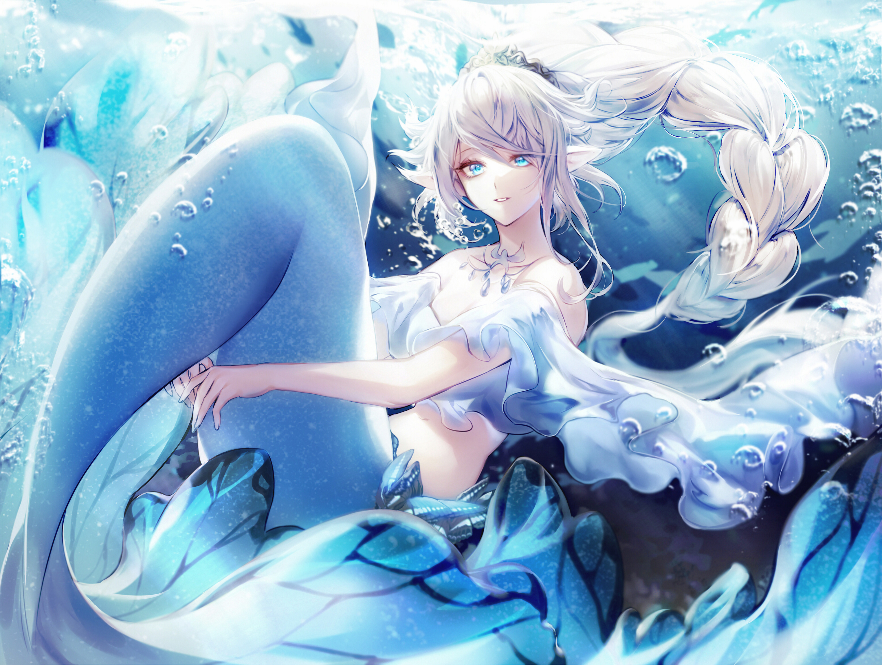 Wallpaper ID: 127978 / mermaids, anime girls, underwater Wallpaper