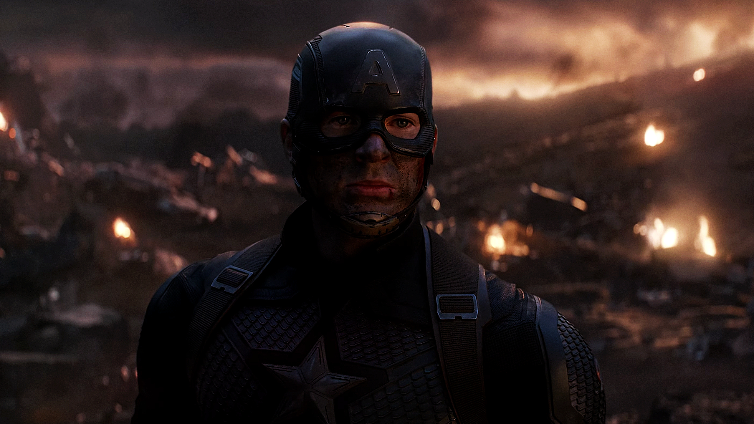Captain America Avengers Endgame Chris Evans Mask Looking Into The Distance Marvel Cinematic Univers 2560x1440