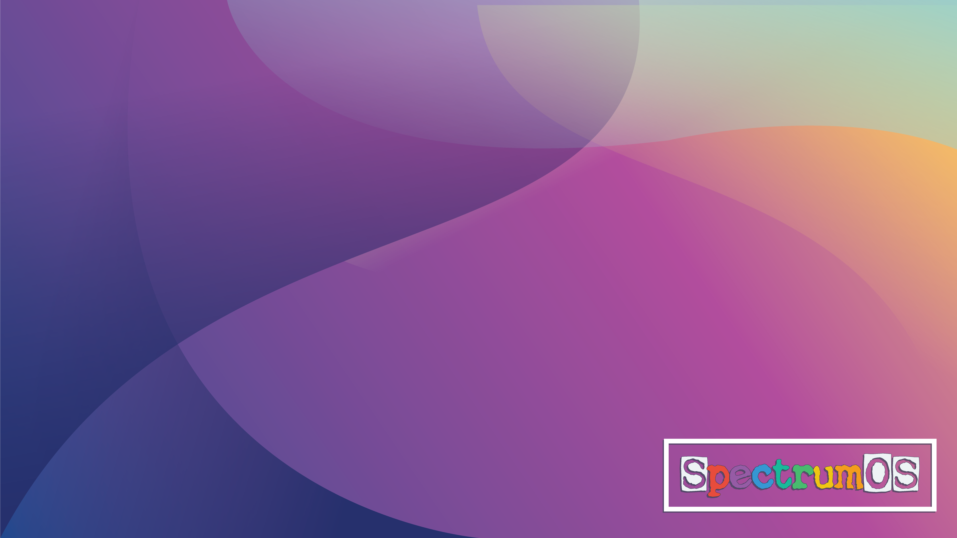 SpectrumOS Colorful Digital Art Minimalism Simple Background 3840x2160