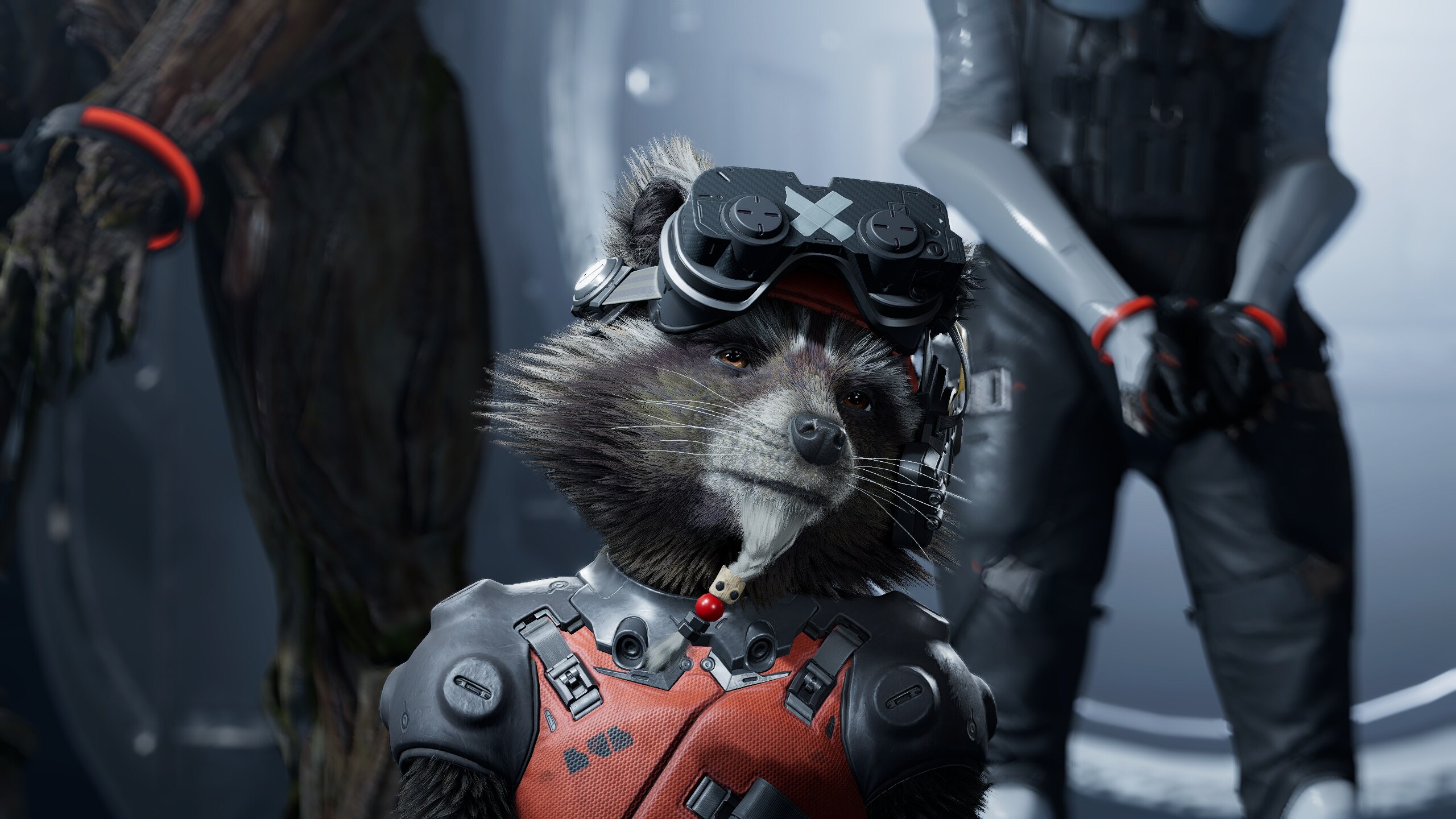 Guardians Of The Galaxy Game Guardians Of The Galaxy Rocket Raccoon Gamora Video Games 2560x1440