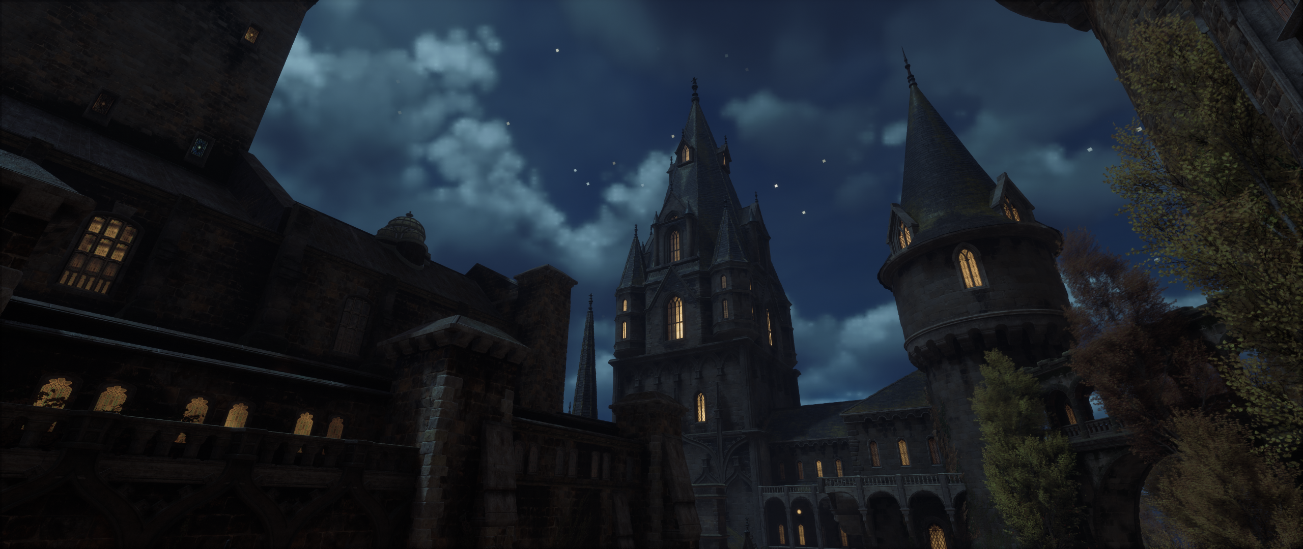 Hogwarts Legacy Harry Potter Video Game Art Screen Shot Avalanche Software Video Games CGi Building  2560x1080