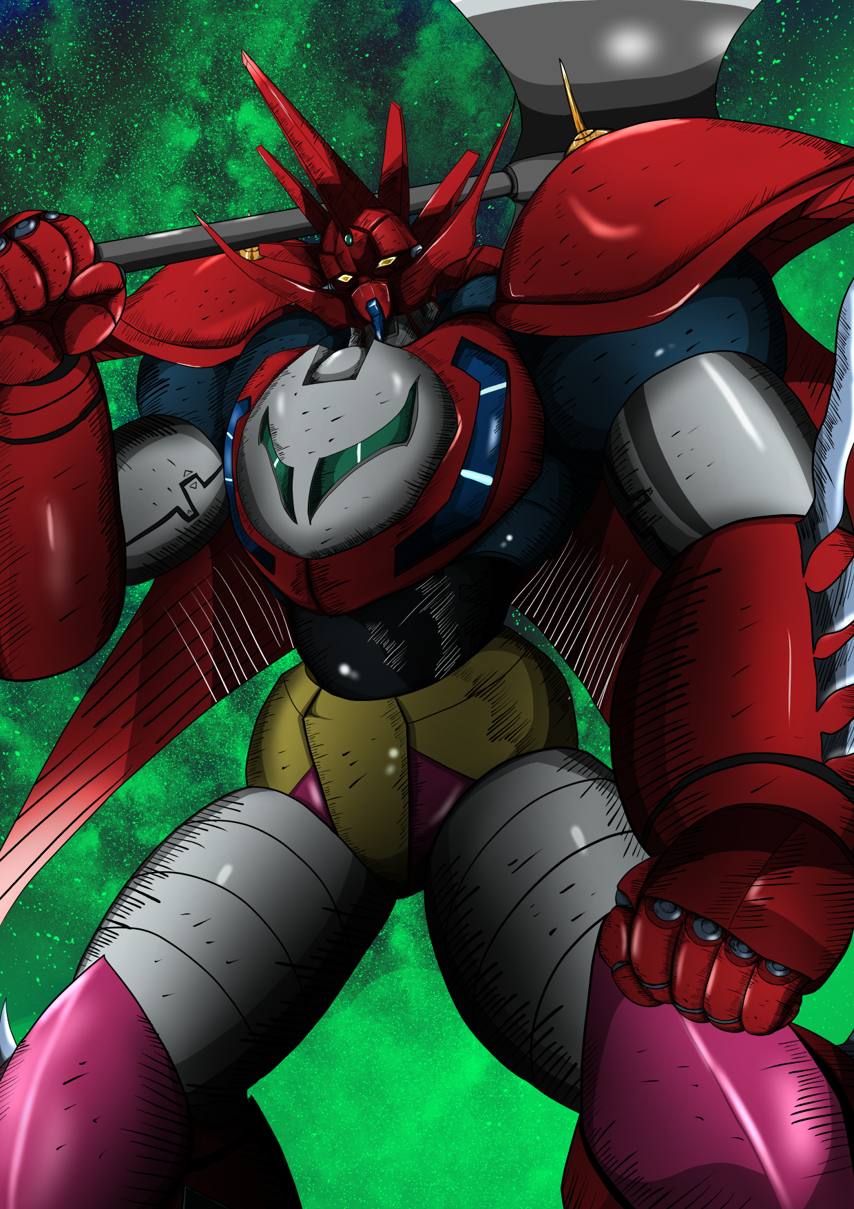 Dynamic Planning Original Shin Getter Dragon Anime Mechs Super Robot Taisen Artwork Digital Art Fan  1240x1754