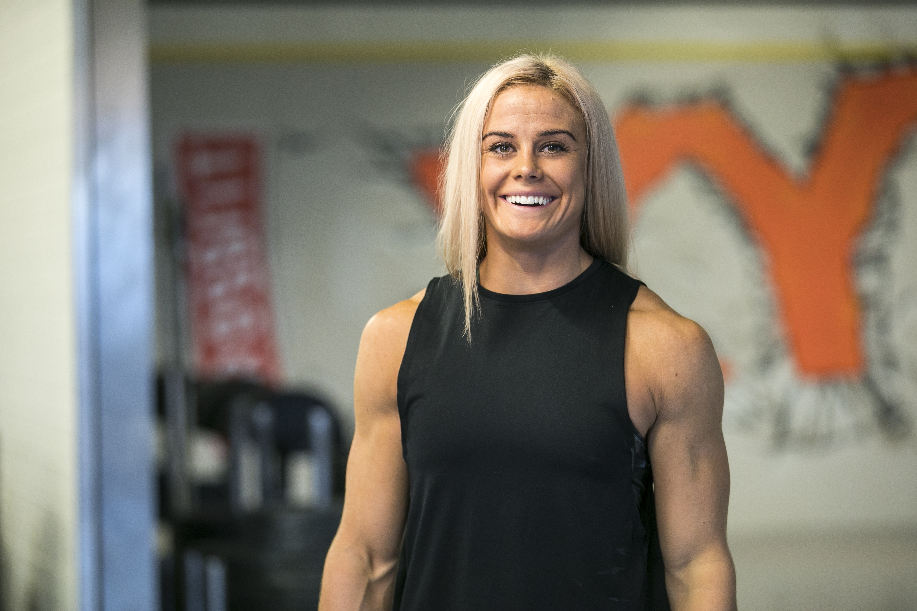 Sara Sigmundsdottir CrossFit Athletes Blonde Icelandic Fit Body Weightlifting Smile 3210x2140