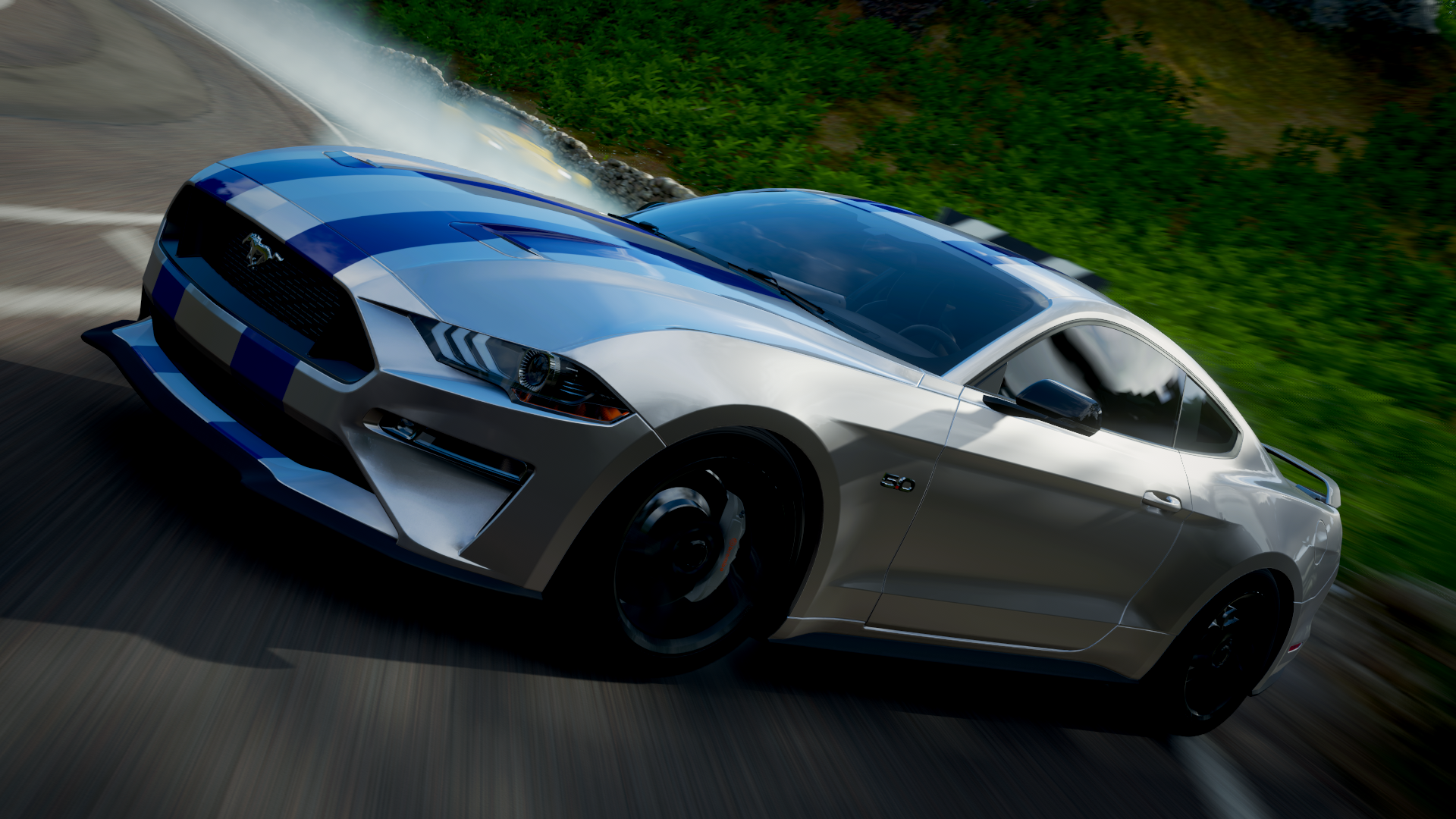Shelby Car Ford Ford Mustang Forza Horizon 4 CGi Video Games Road Side View 1920x1080