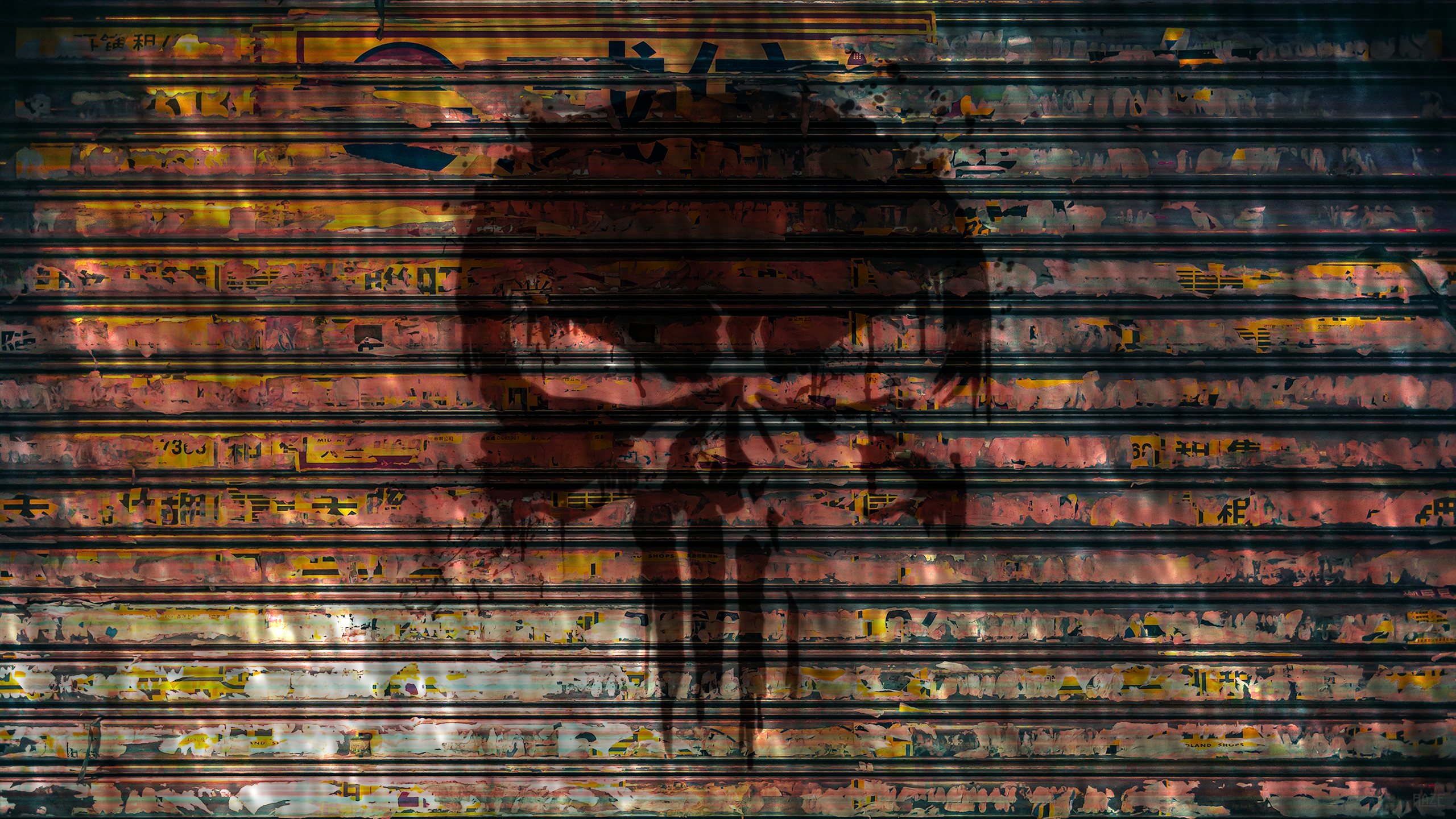 Punisher The Punisher Spray Painting Graffiti 2560x1440