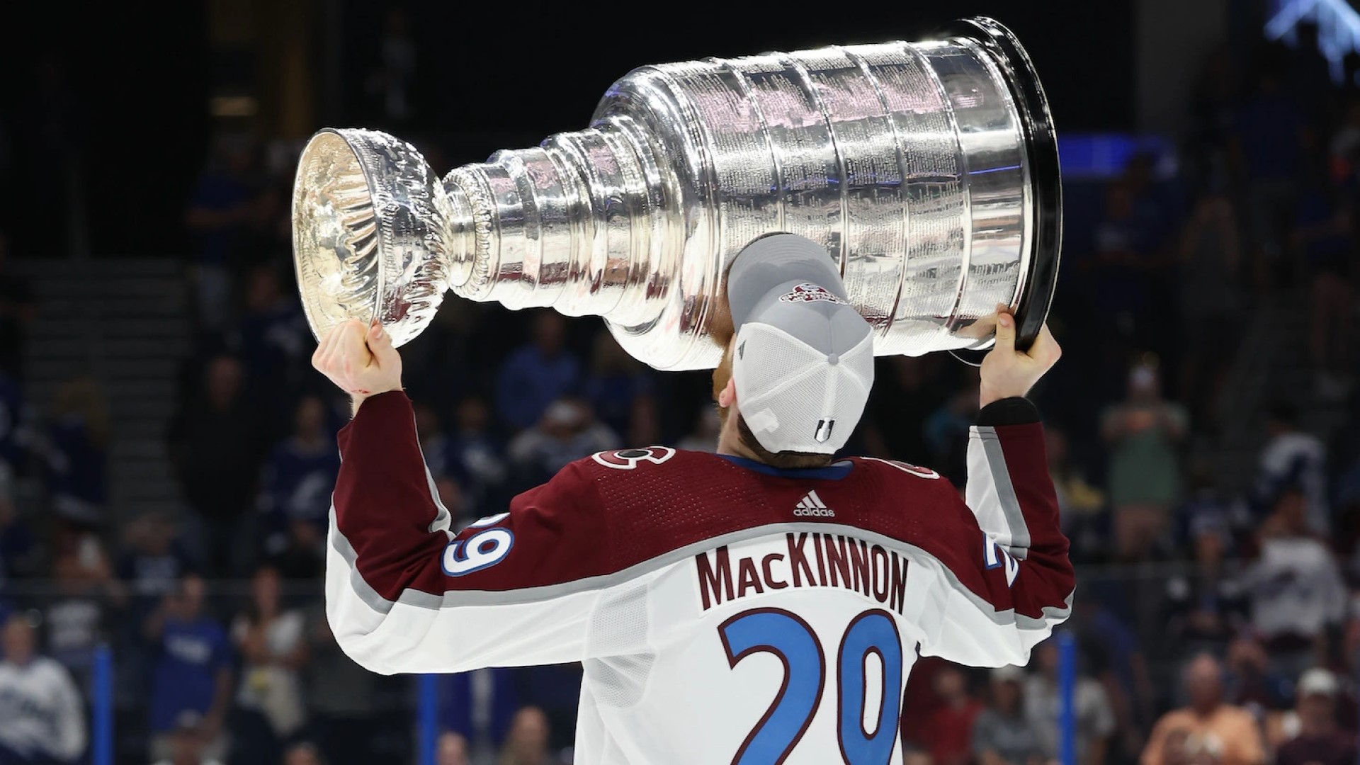 NHL Hockey Stanley Cup Colorado Avalanche Nathan MacKinnon Trophy 1920x1080