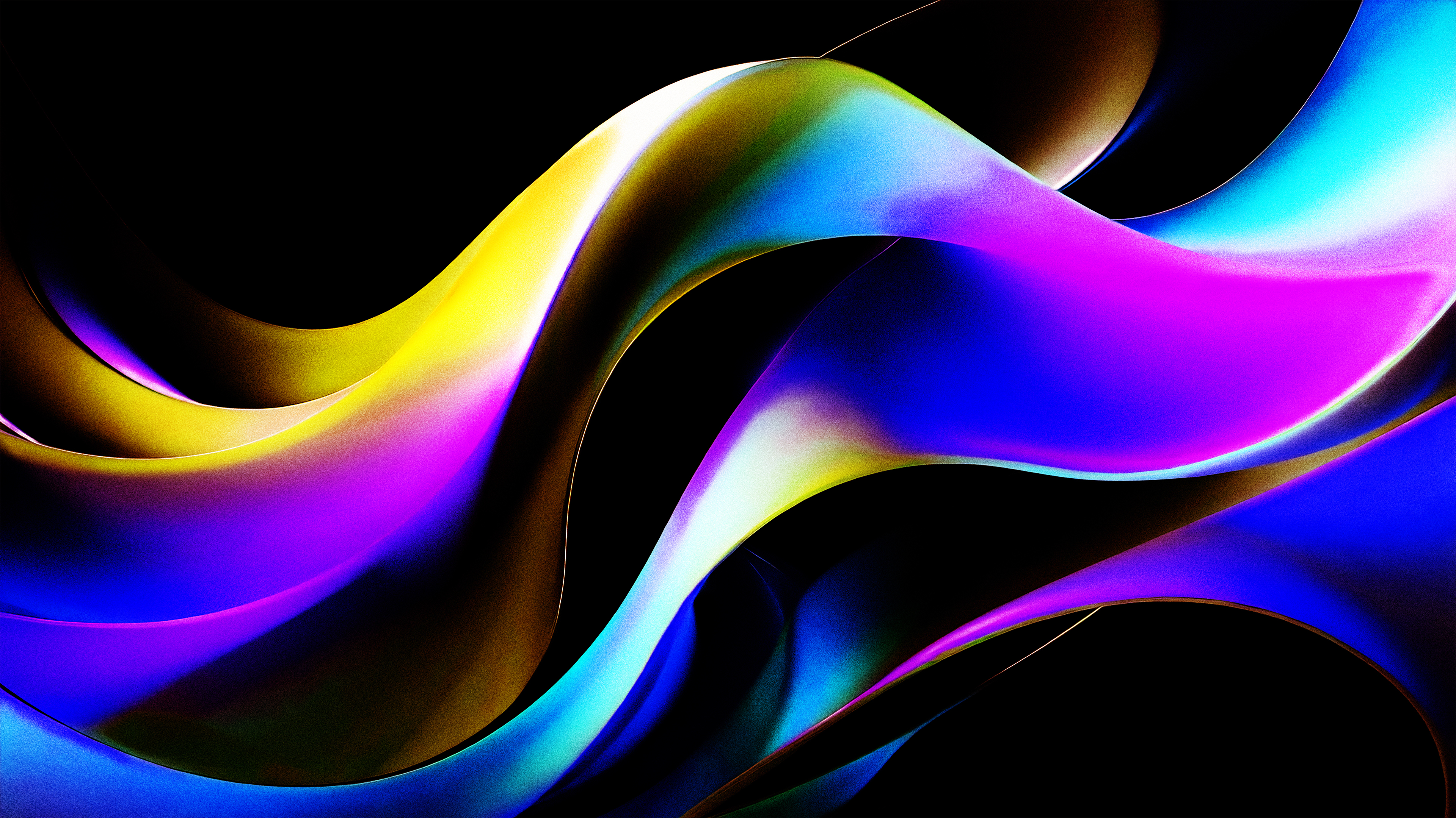 Abstract 3D Abstract Illustration Artwork CGi Colorful Gradient Digital Art Dark Background Dark Min 3840x2160