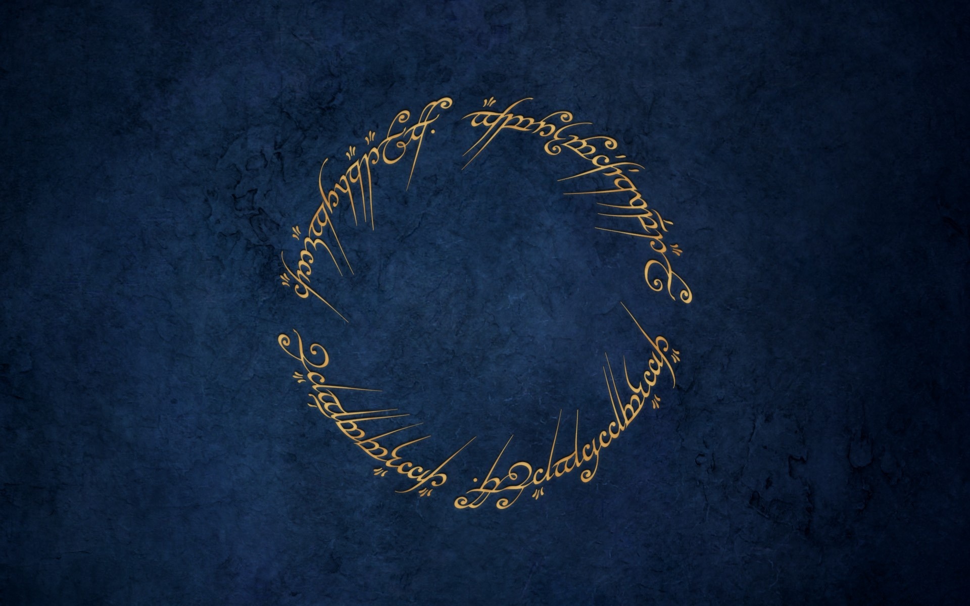 The Lord Of The Rings Digital Art Simple Background Blue Background Minimalism Text Circle J R R Tol 1920x1200