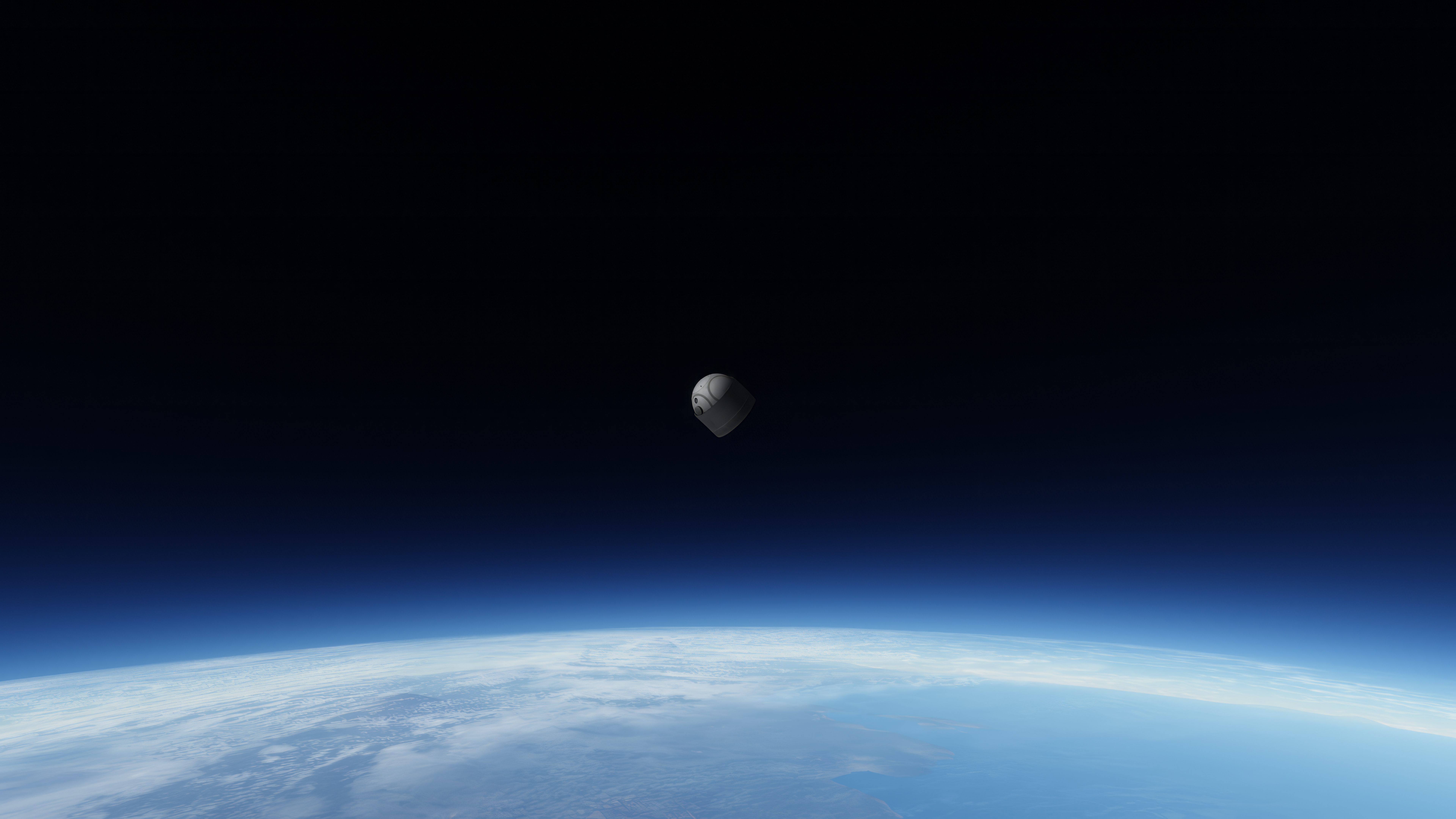 Kerbal Space Program Space Simple Background Planet Minimalism 7680x4320