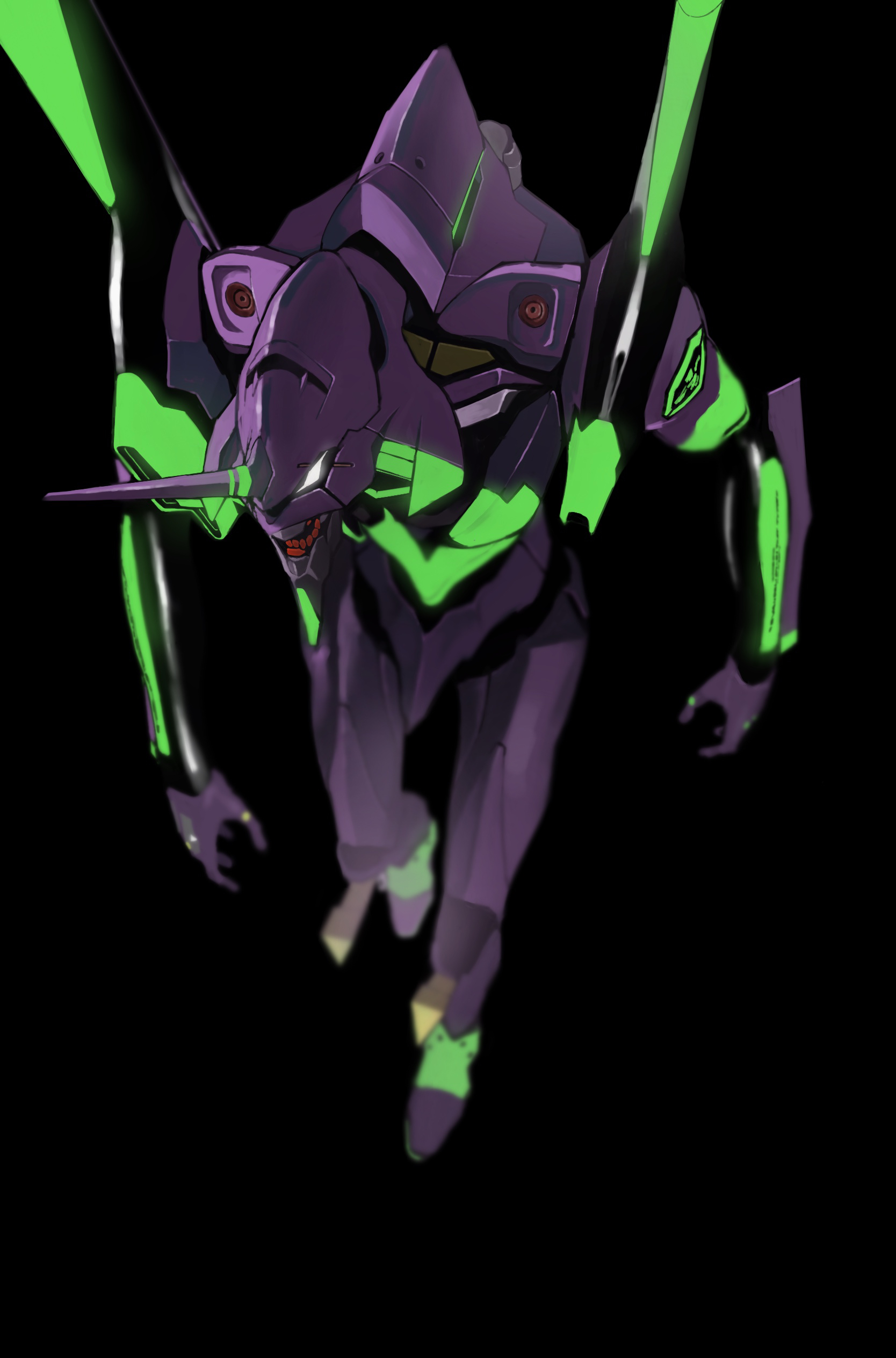 EVA Unit 01 Neon Genesis Evangelion Anime Mechs Super Robot Taisen Artwork Digital Art Fan Art Simpl 1668x2528