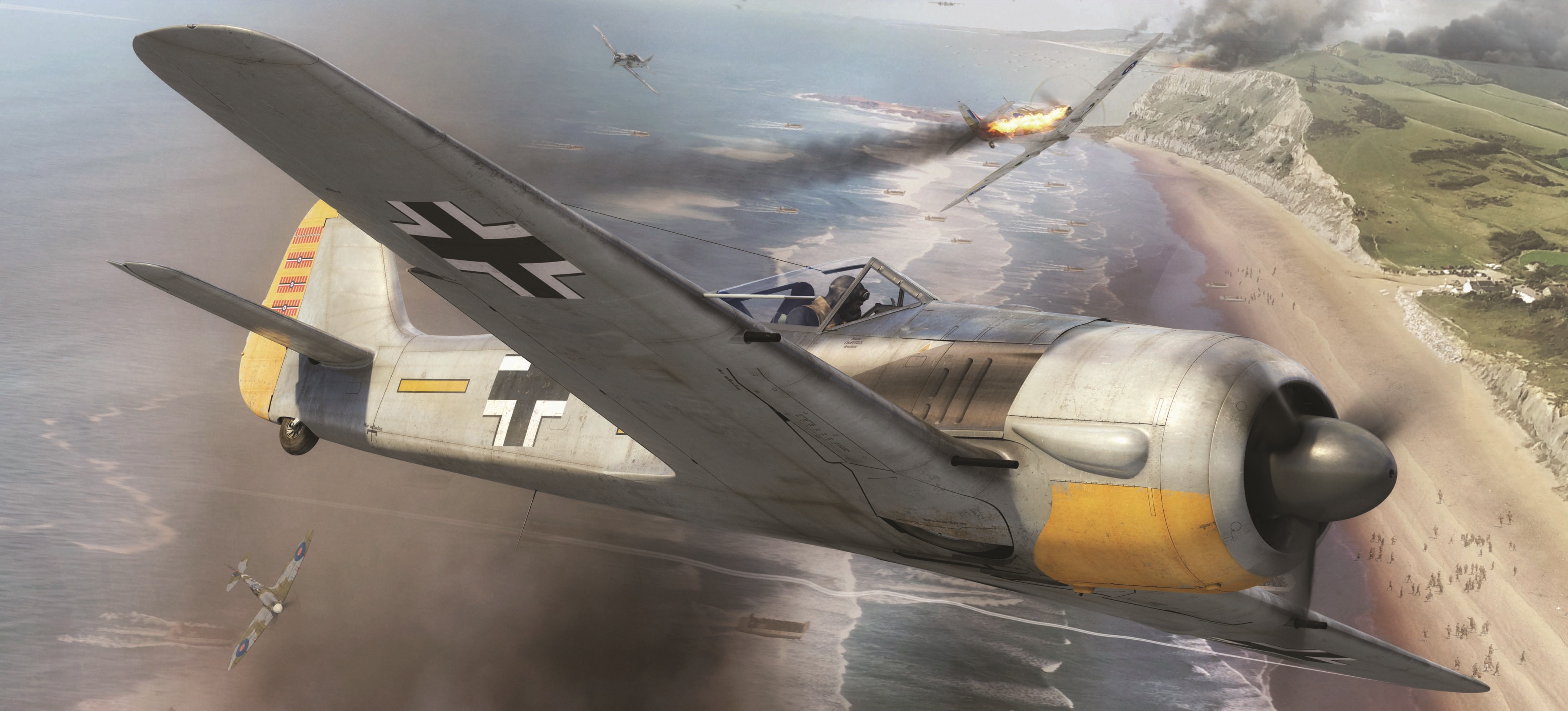 World War Ii Fw 190 Focke Wulf Focke Wulf Fw 190 Airplane War Aircraft 4392x1993
