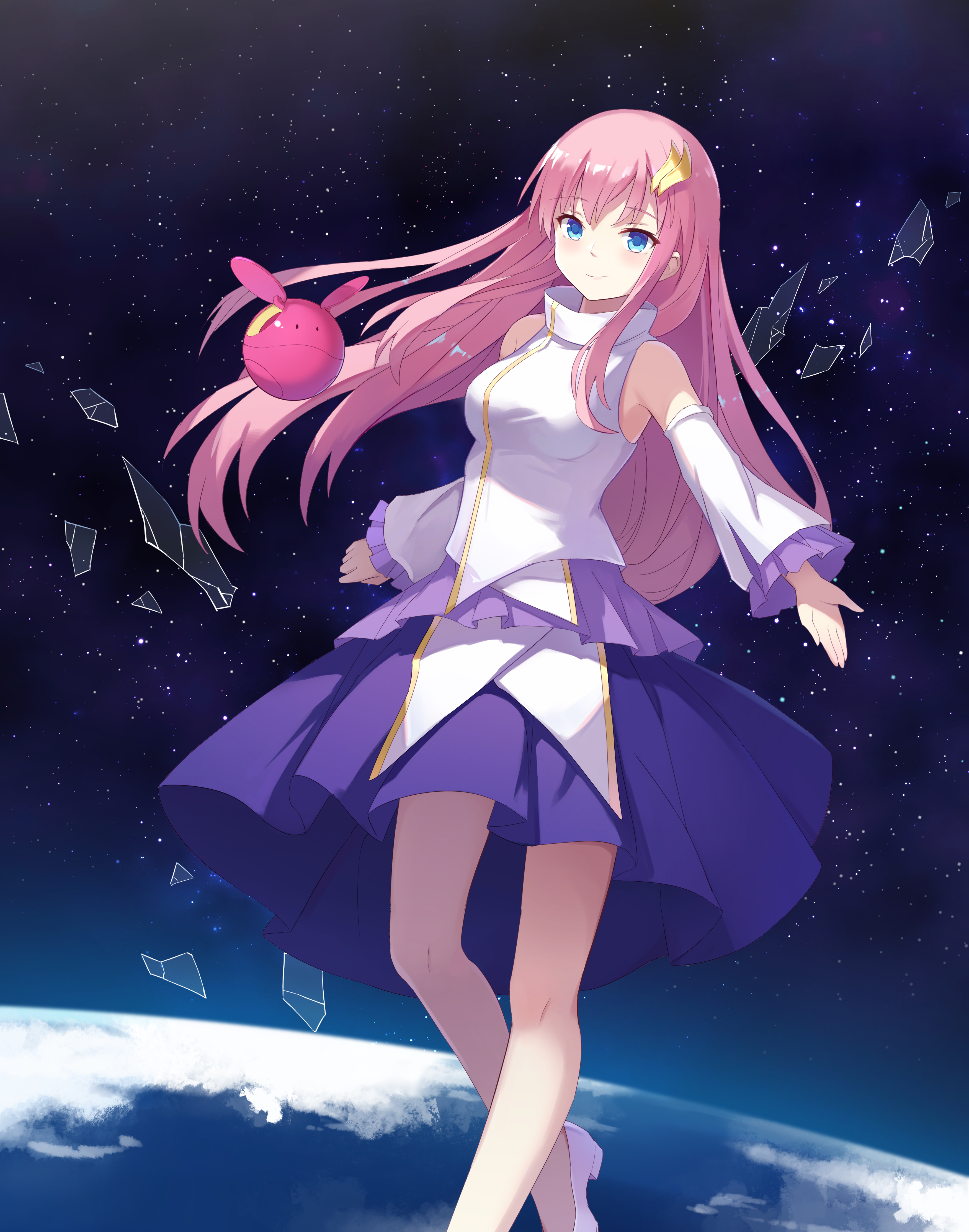 Anime Anime Girls Mobile Suit Gundam SEED Mobile Suit Gundam SEED Destiny Super Robot Taisen Lacus C 3500x4448