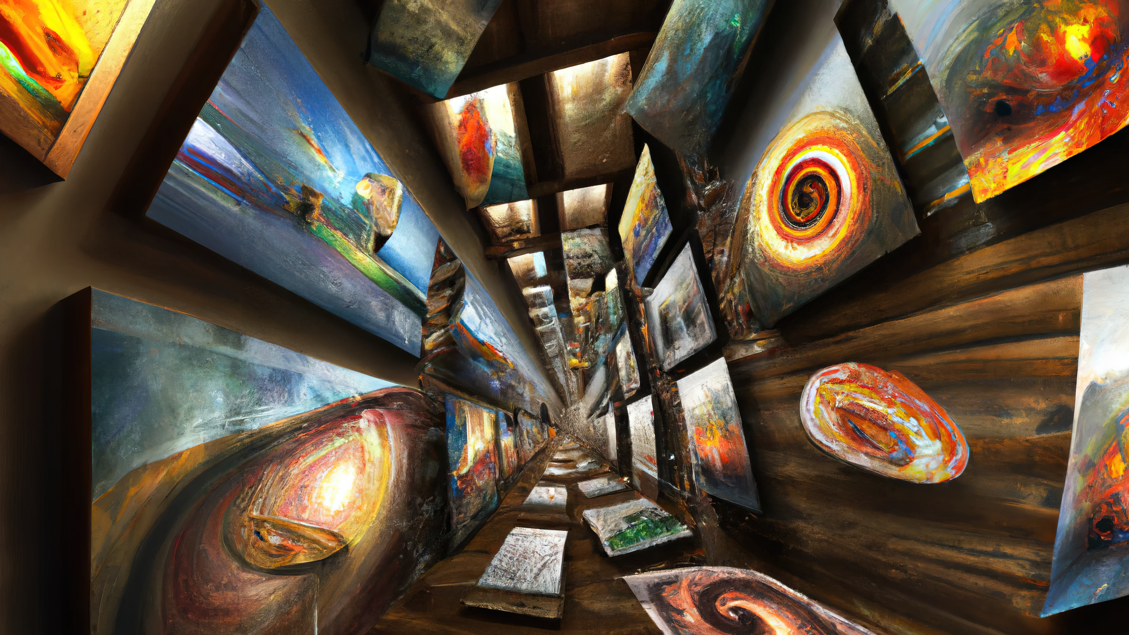 Ai Art Ai Painting Painting Surreal Art Gallery Museum 3840x2160
