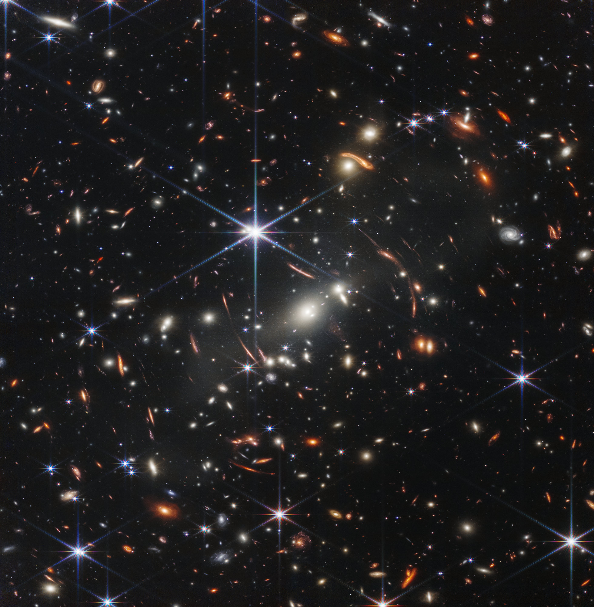 Universe Space Galaxy James Webb Space Telescope Stars Starry Night NASA Gravitational Lens 1960x2000