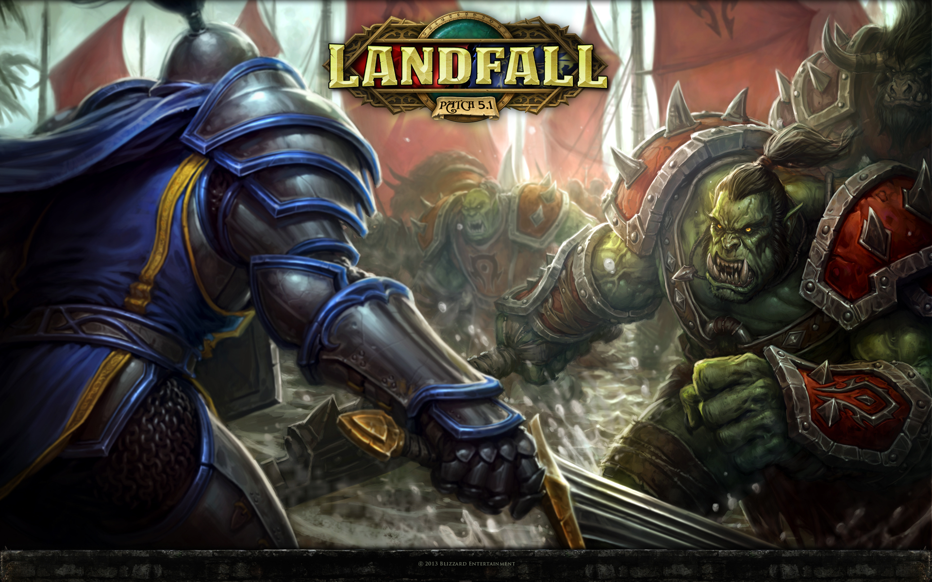 World Of Warcraft Video Games World Of Warcraft Mists Of Pandaria Orcs Horde Alliance Video Game Art 1920x1200