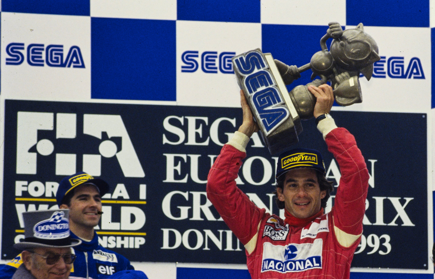 Ayrton Senna Sega Sonic Formula 1 Grand Prix Brazil Damon Hill 1385x890