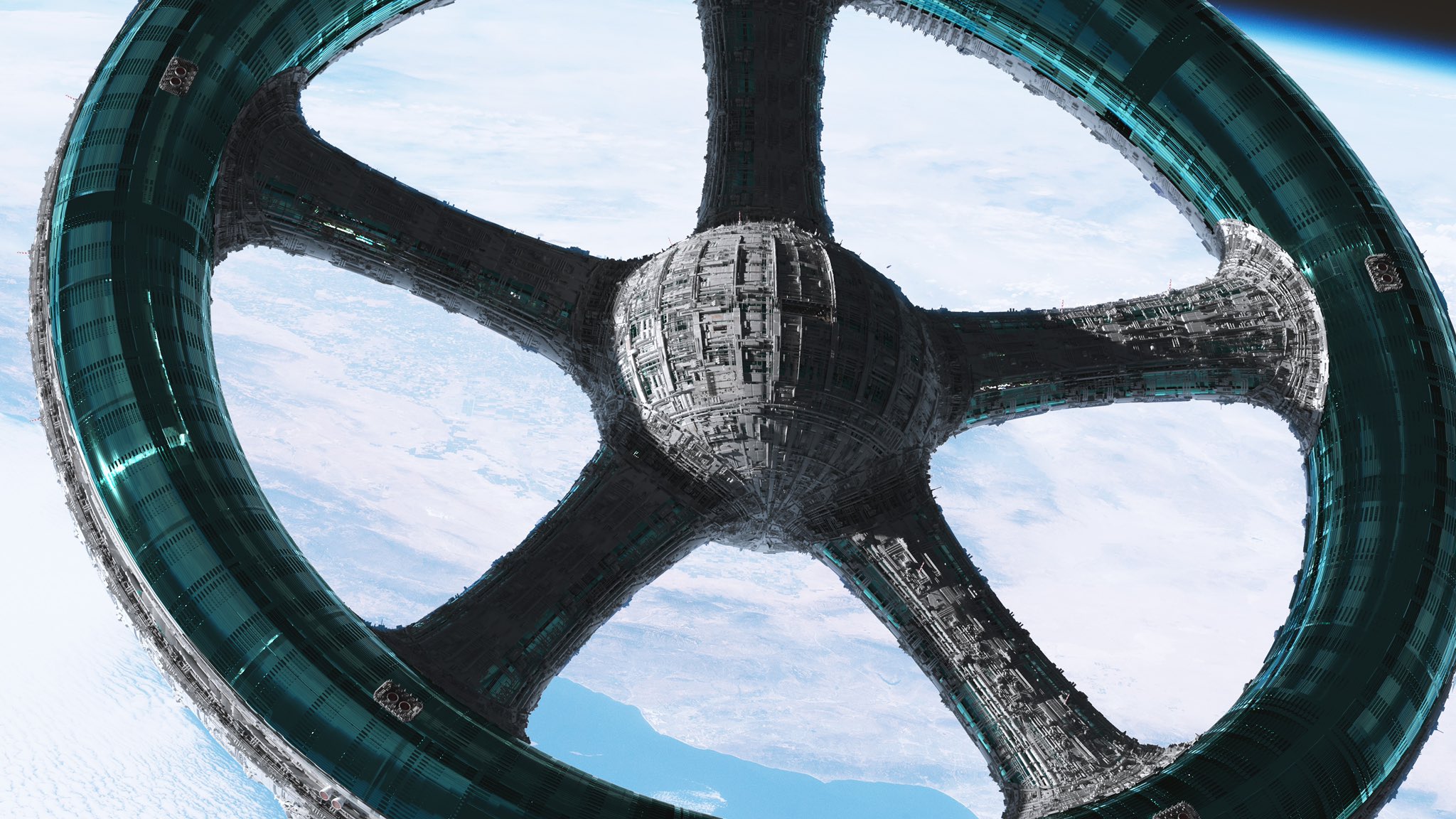 Sci Fi Space Station 2048x1152