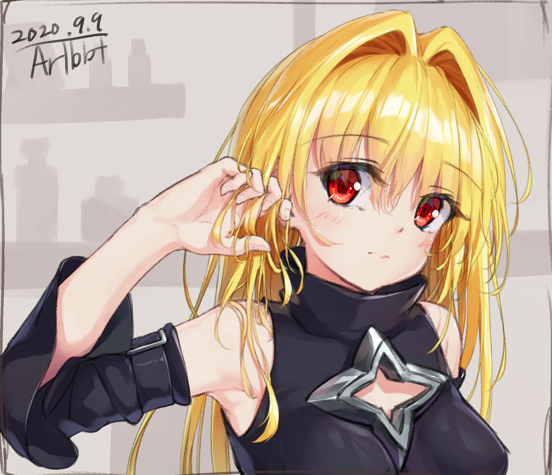 Anime Anime Girls To Love Ru Golden Darkness Long Hair Blonde Artwork Digital Art Fan Art 1790x1542