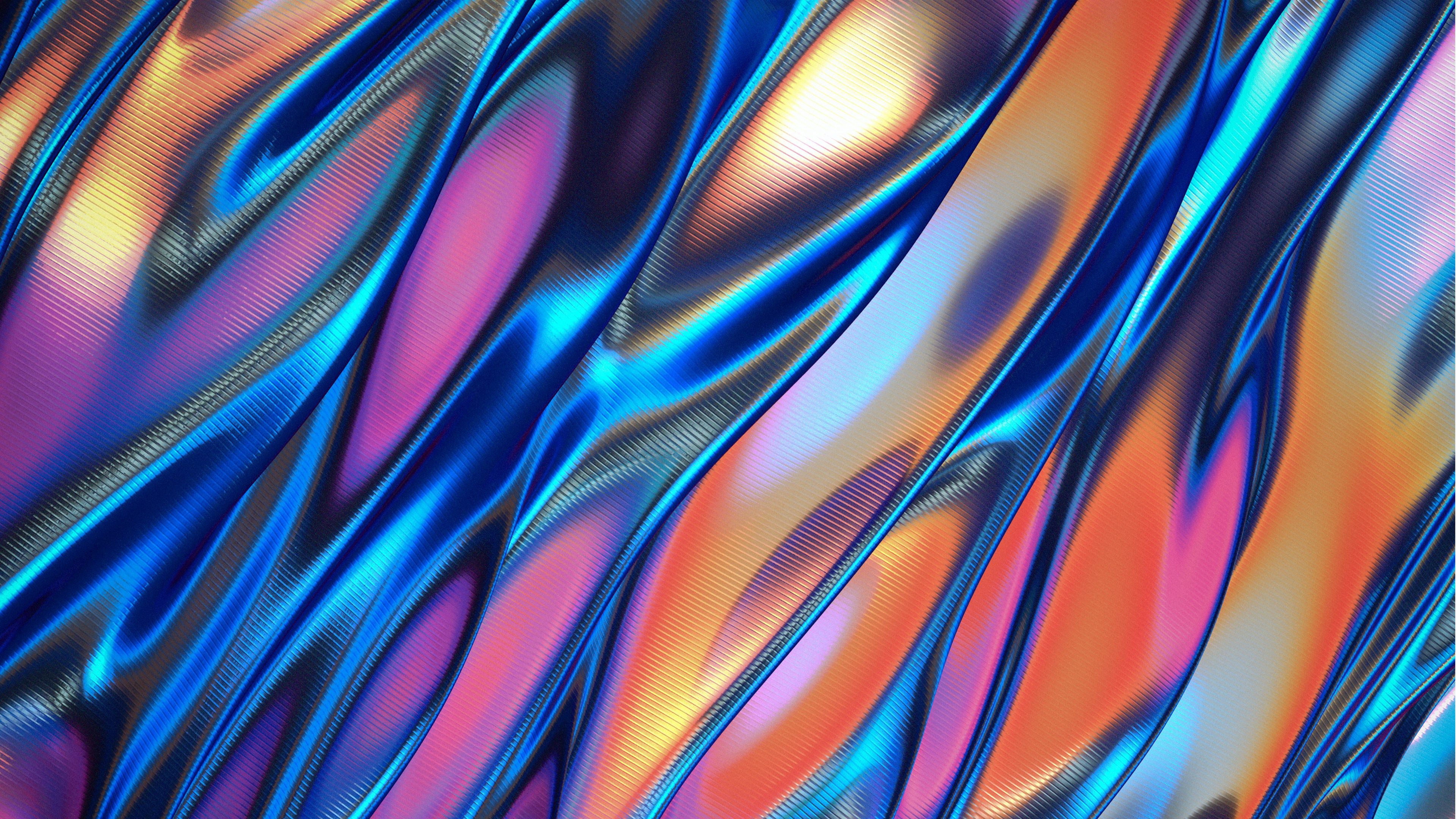 Pattern Waves Digital Digital Art Artwork Illustration Texture Wrinkles Abstract Colorful 3840x2160