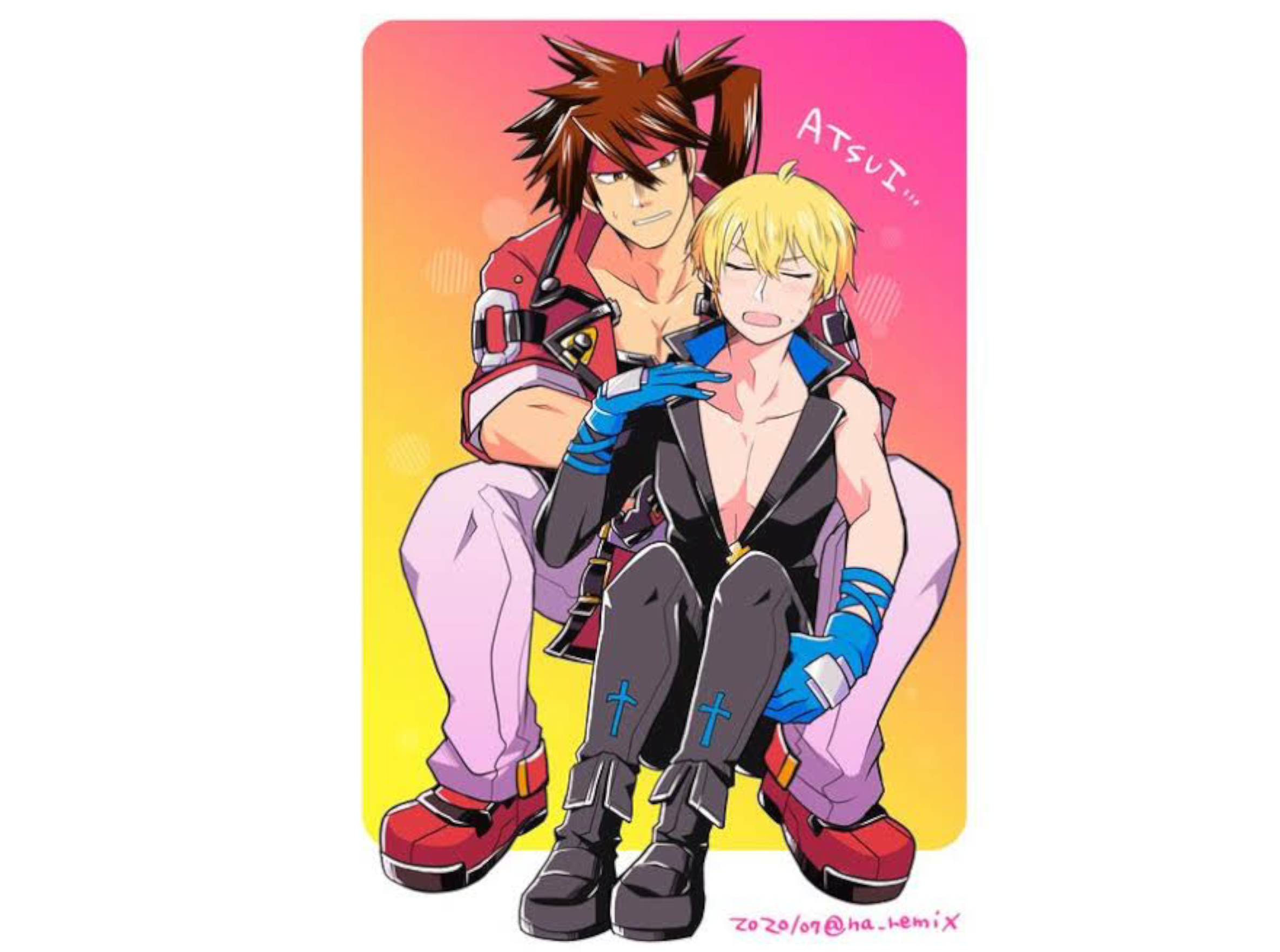 Guilty Gear Guilty Gear Strive Ky Kiske Sol Badguy Solky Anime Couple Anime Boys Anime Games Minimal 2370x1763