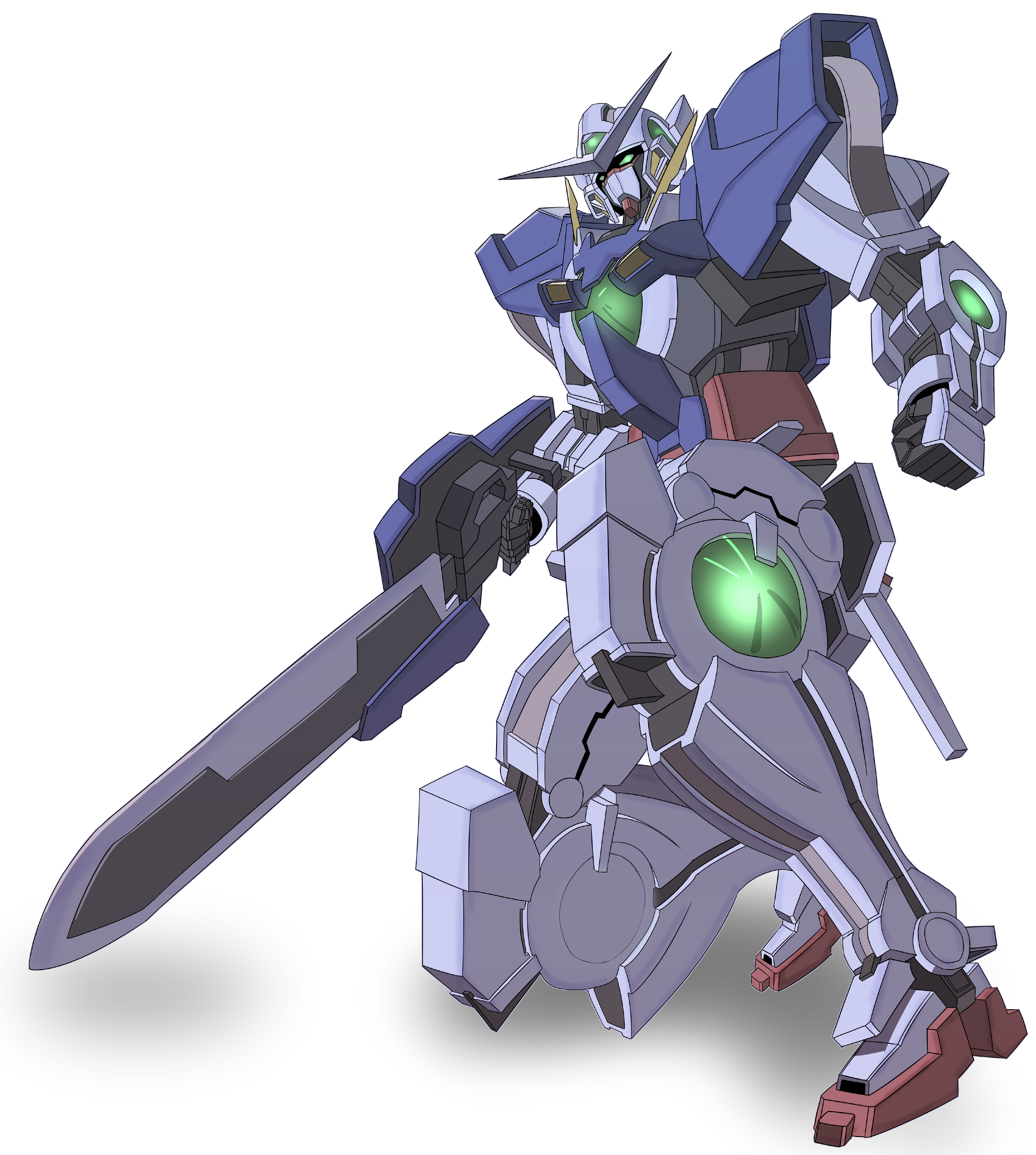 Anime Mechs Gundam Mobile Suit Gundam 00 Super Robot Taisen Gundam Exia Artwork Digital Art Fan Art 3675x4096
