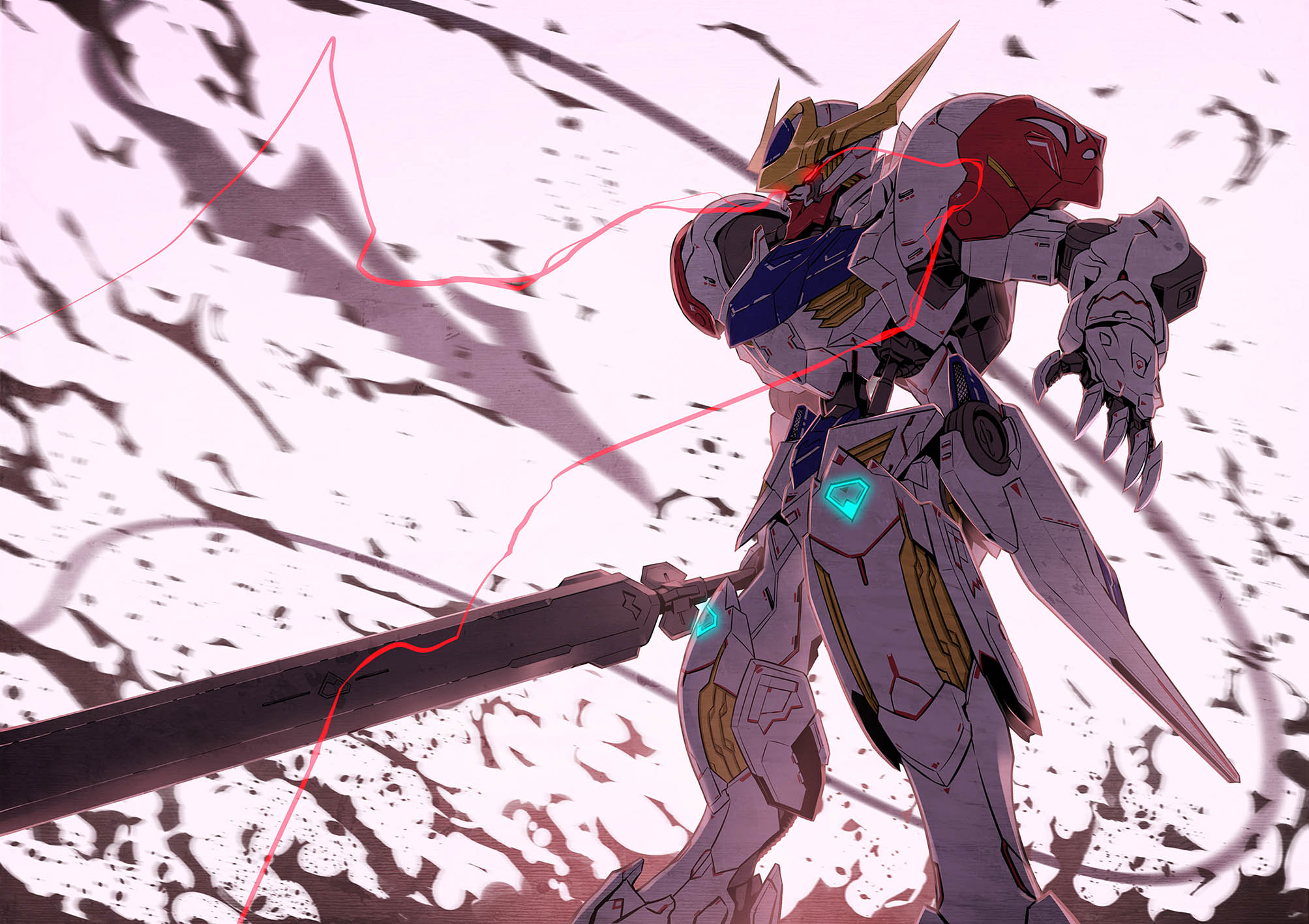 Anime Mechs Super Robot Taisen Gundam Barbatos Lupus Gundam Mobile Suit Gundam Iron Blooded Orphans  2007x1417