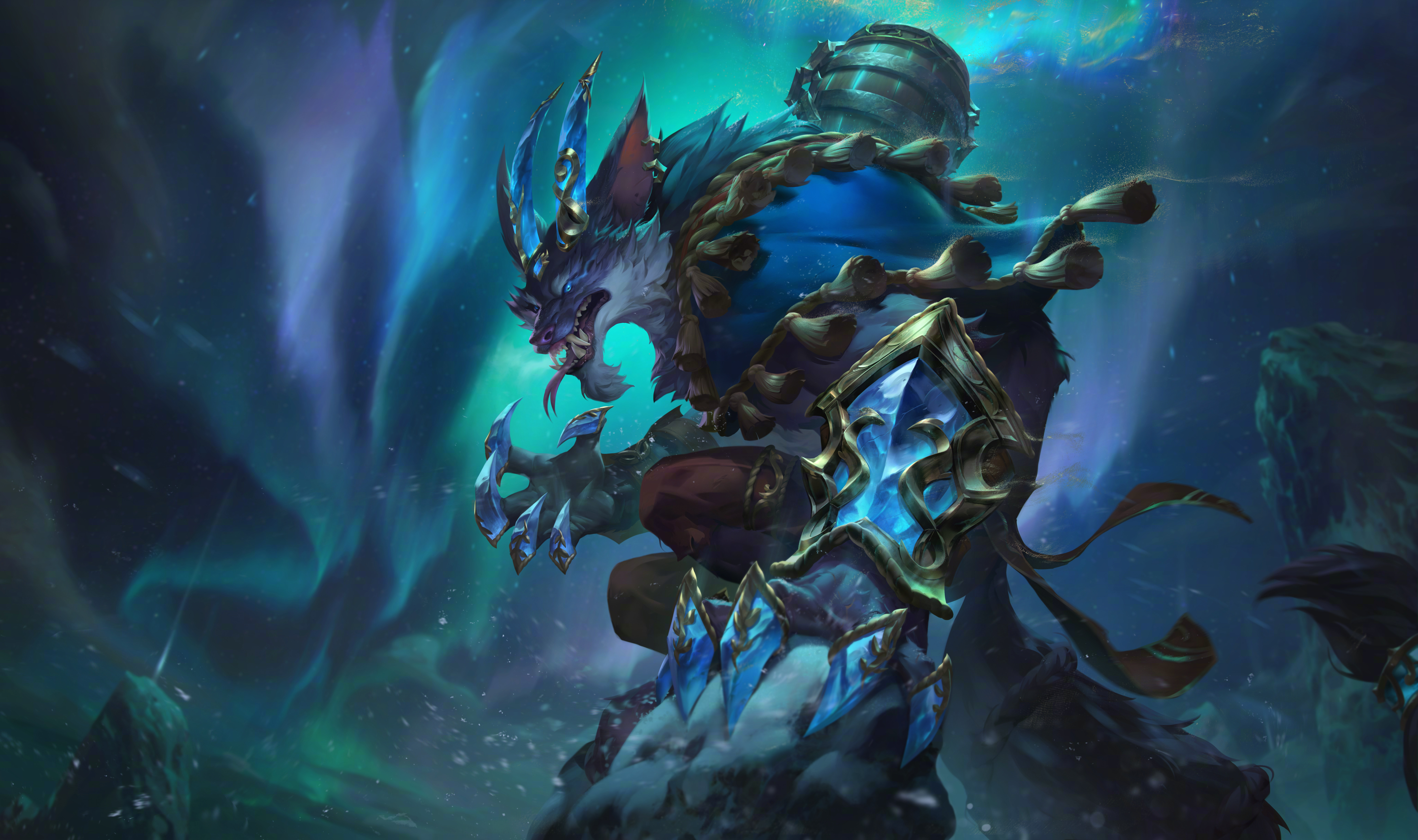 League Of Legends Video Game Characters Warwick League Of Legends Video Game Art Video Games 7000x4148