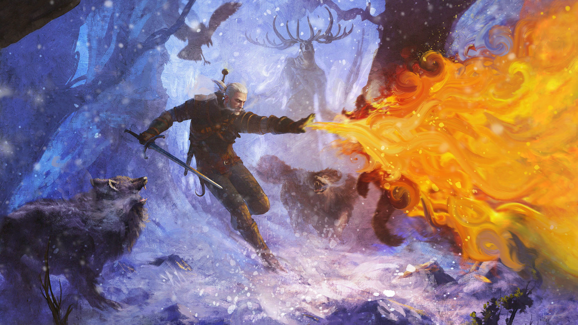 Anato Finnstark The Witcher 3 Wild Hunt Geralt Of Rivia Video Game Art Video Games Video Game Charac 1920x1080