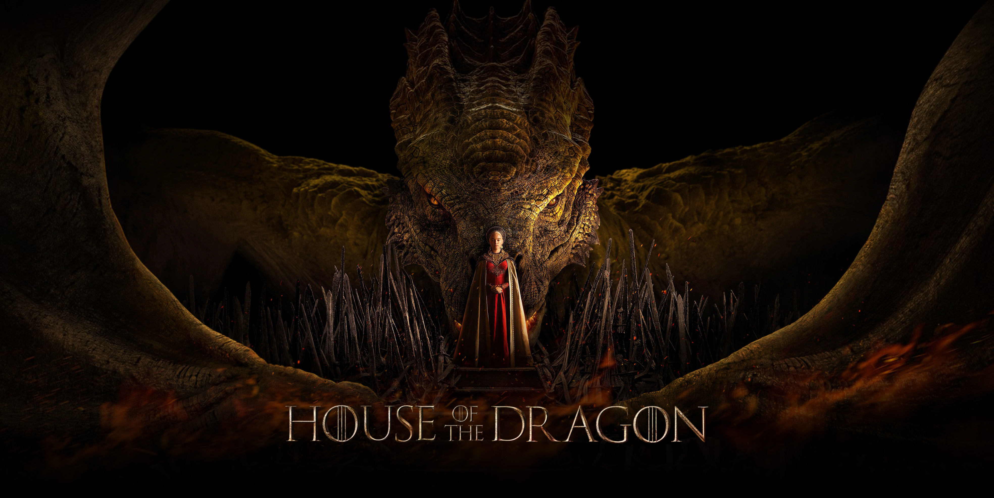 House Of The Dragon Dragon TV Series Fantasy Girl Promotional Women 3936x1972