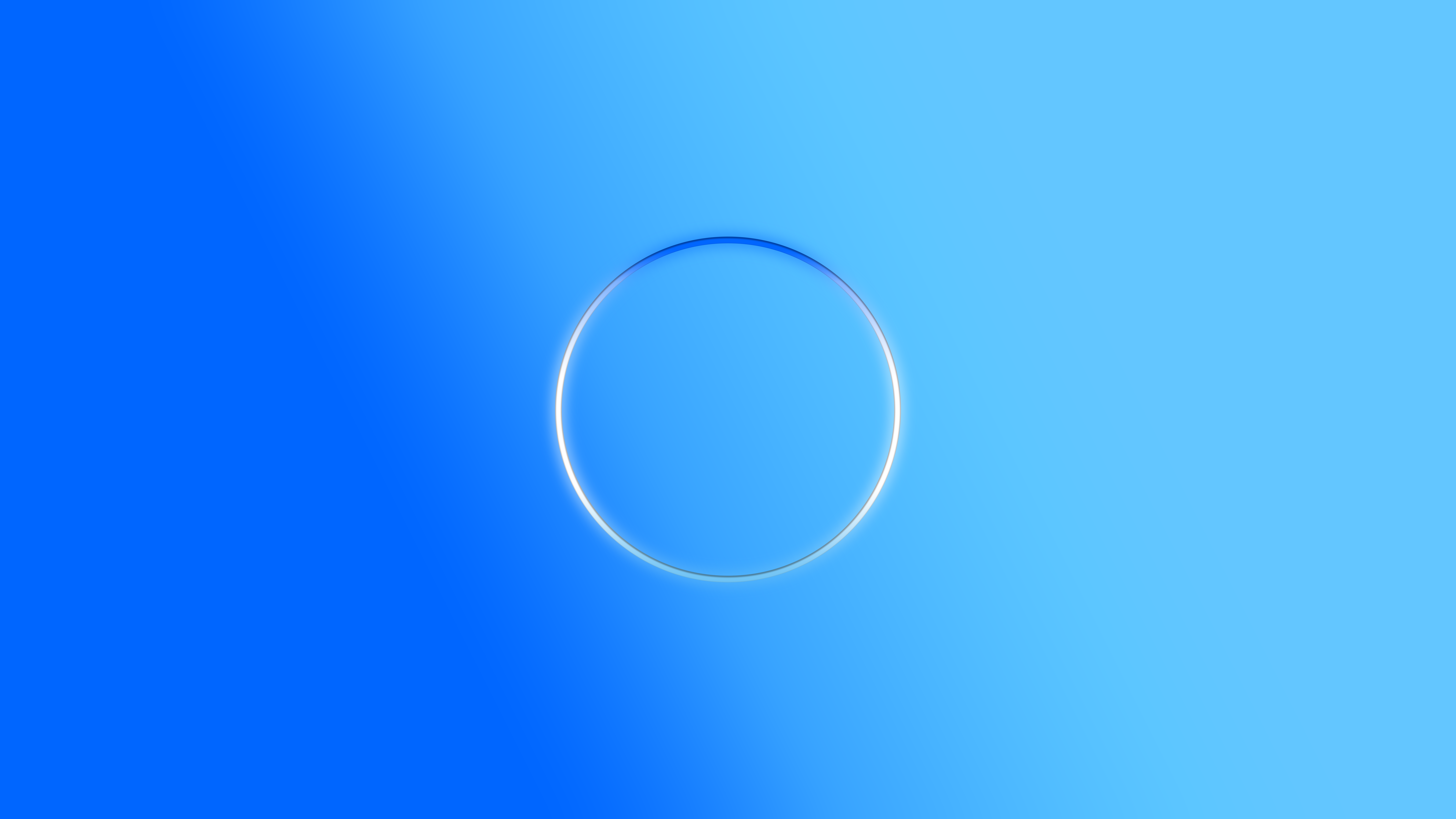 Abstract Circle 3D Abstract Blue Gradient Calm Sea Simple Background Aqua 7680x4320