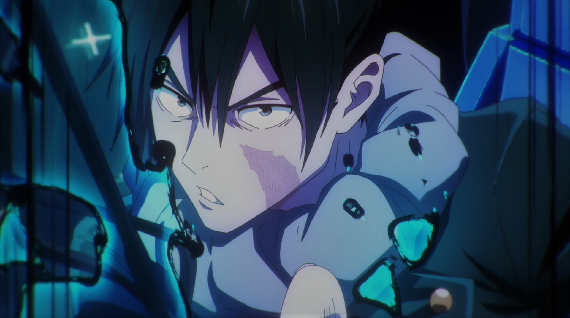 Jujutsu Kaisen Scarf Scars Angry Anime Anime Screenshot Looking At Viewer Anime Boys 1920x1073