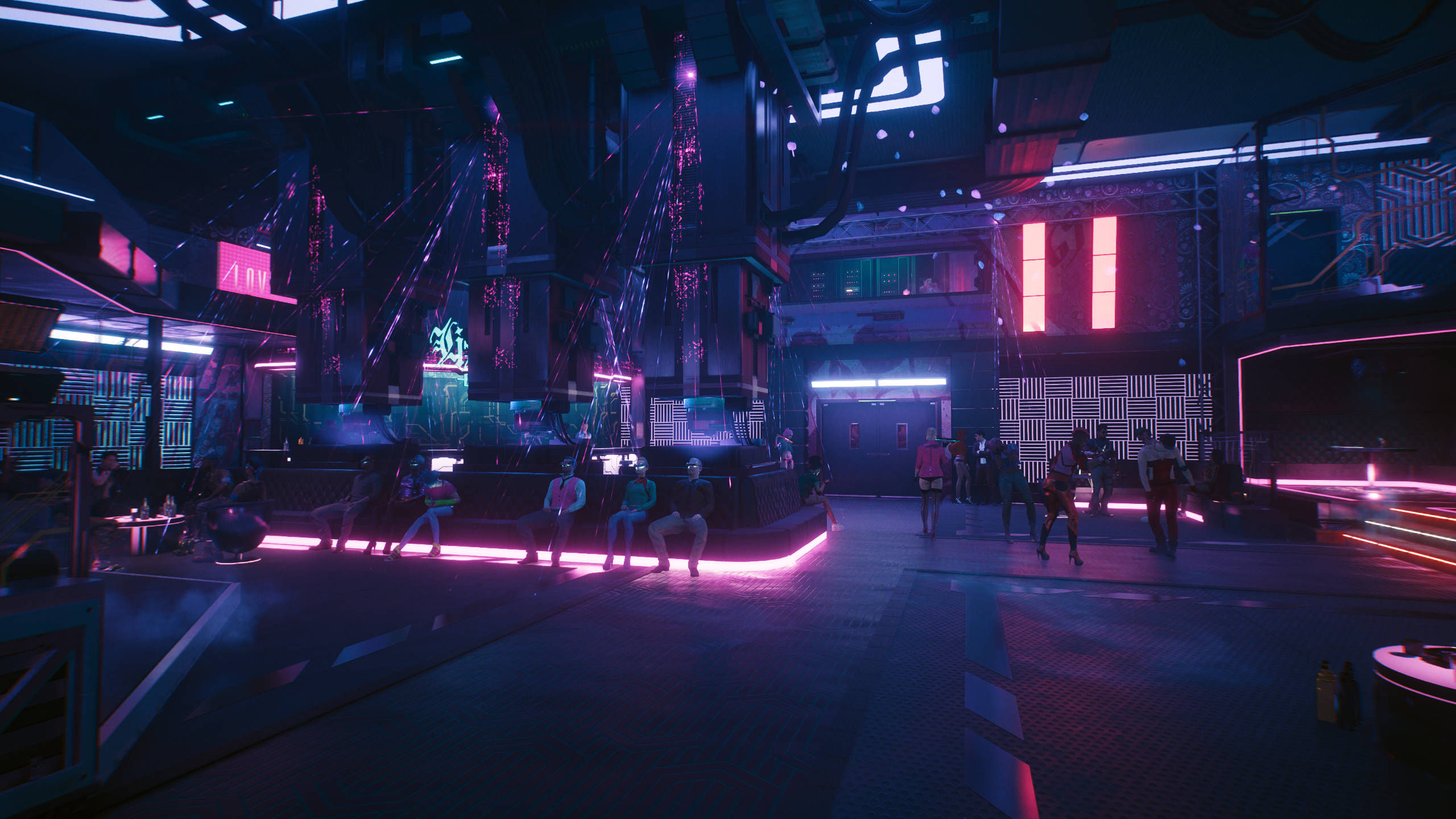 Neon Cyberpunk Cyberpunk 2077 Vibrant Colorful Ray Tracing City Lights Video Games CGi CD Projekt RE 2560x1440