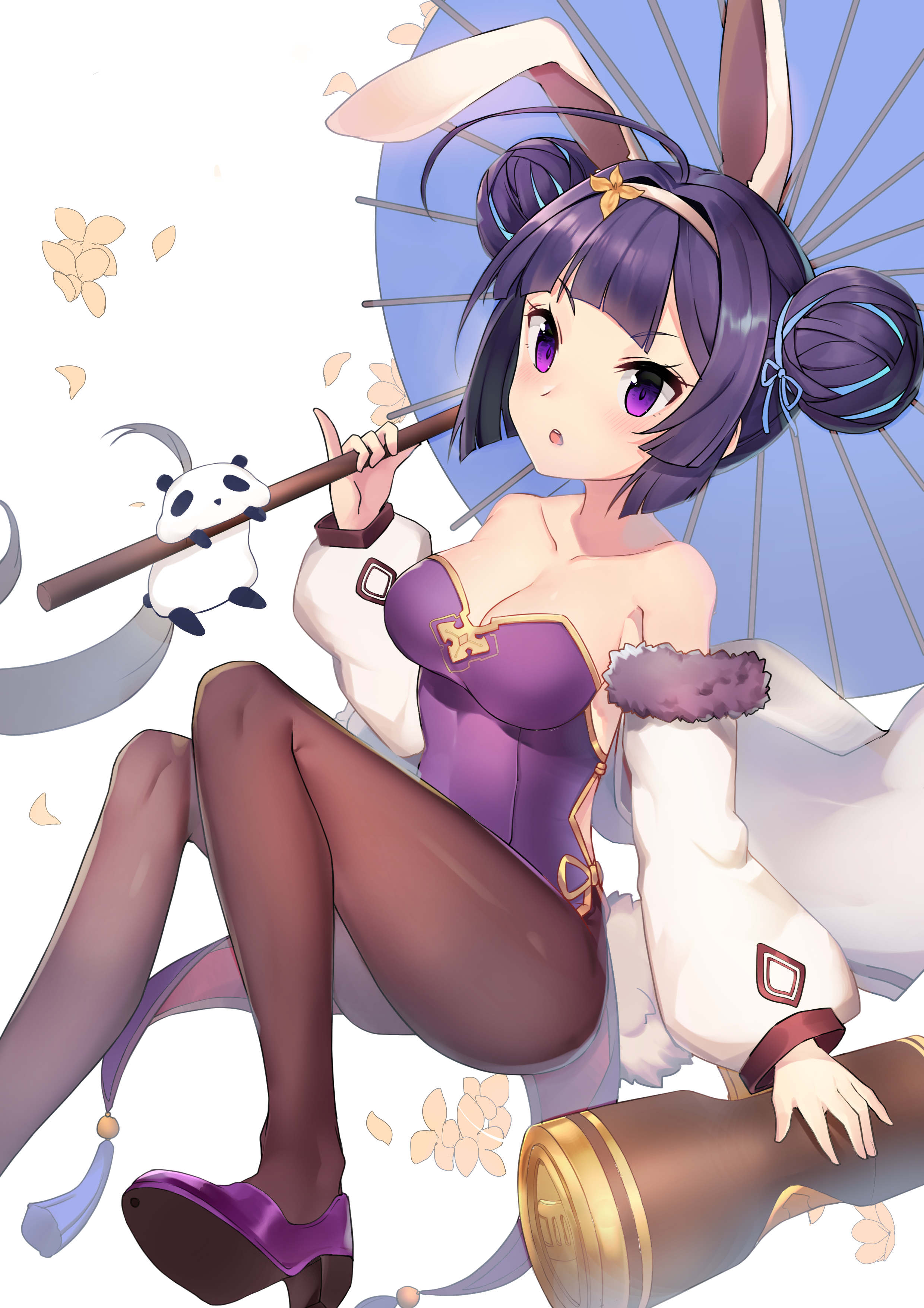 Anime Anime Girls Azur Lane Ning Hai Azur Lane Twintails Purple Hair Solo Artwork Digital Art Fan Ar 2480x3508