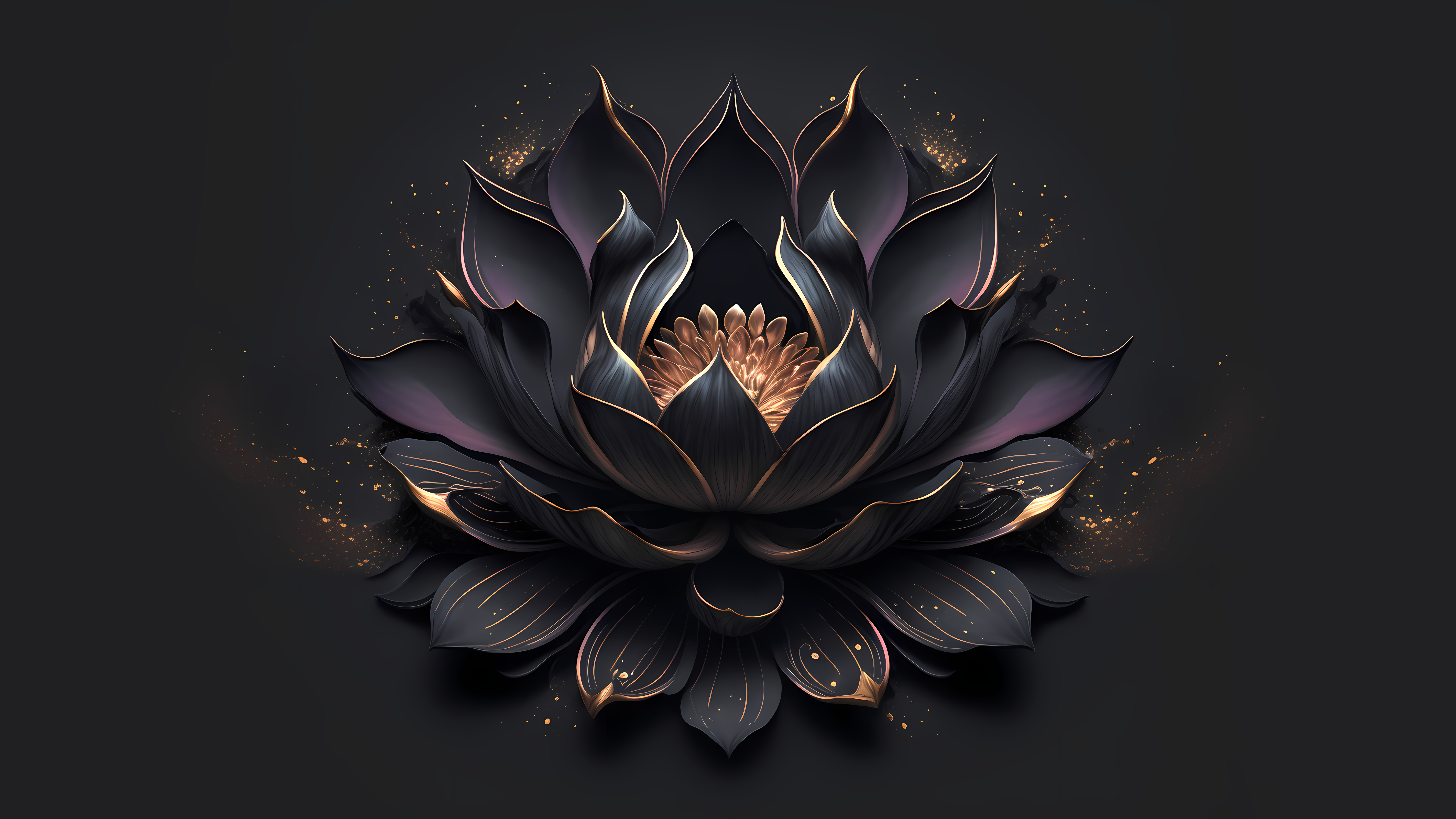 Lotus Flowers Flowers Ai Art Minimalism Lotus Flower Simple Background  Wallpaper - Resolution:7680x4320 - ID:1357014 