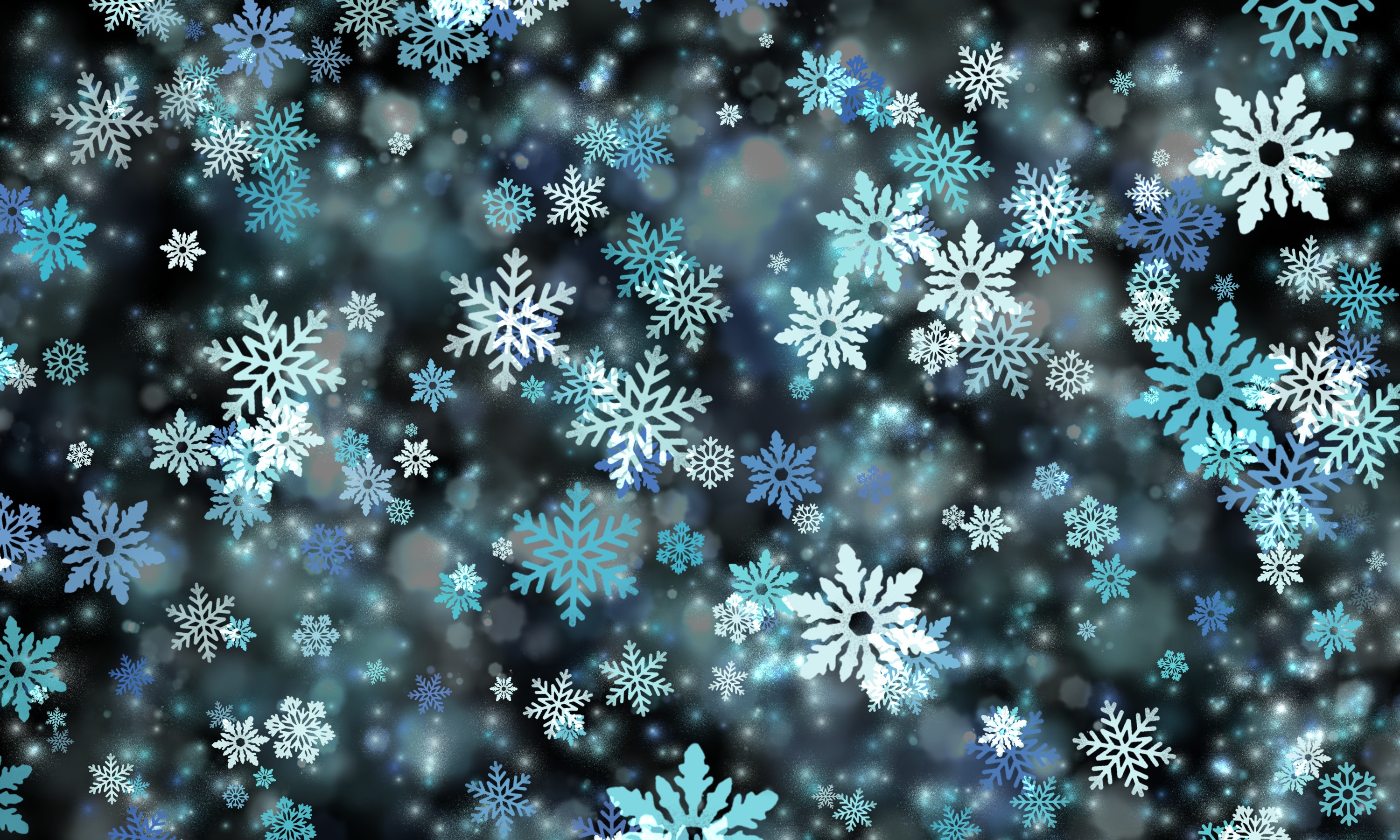 Artistic Snowflake 3000x1800