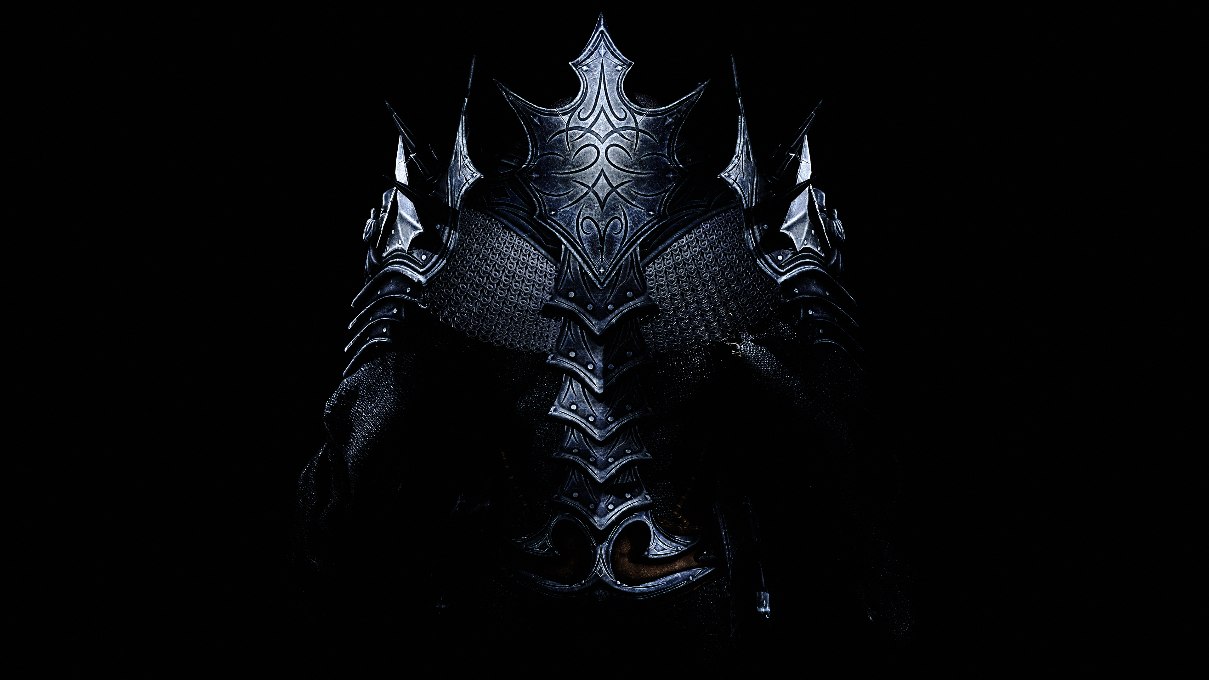 The Elder Scrolls V Skyrim Armor Dark King Crusader Unreal Engine 5 Ray Tracing 3840x2160