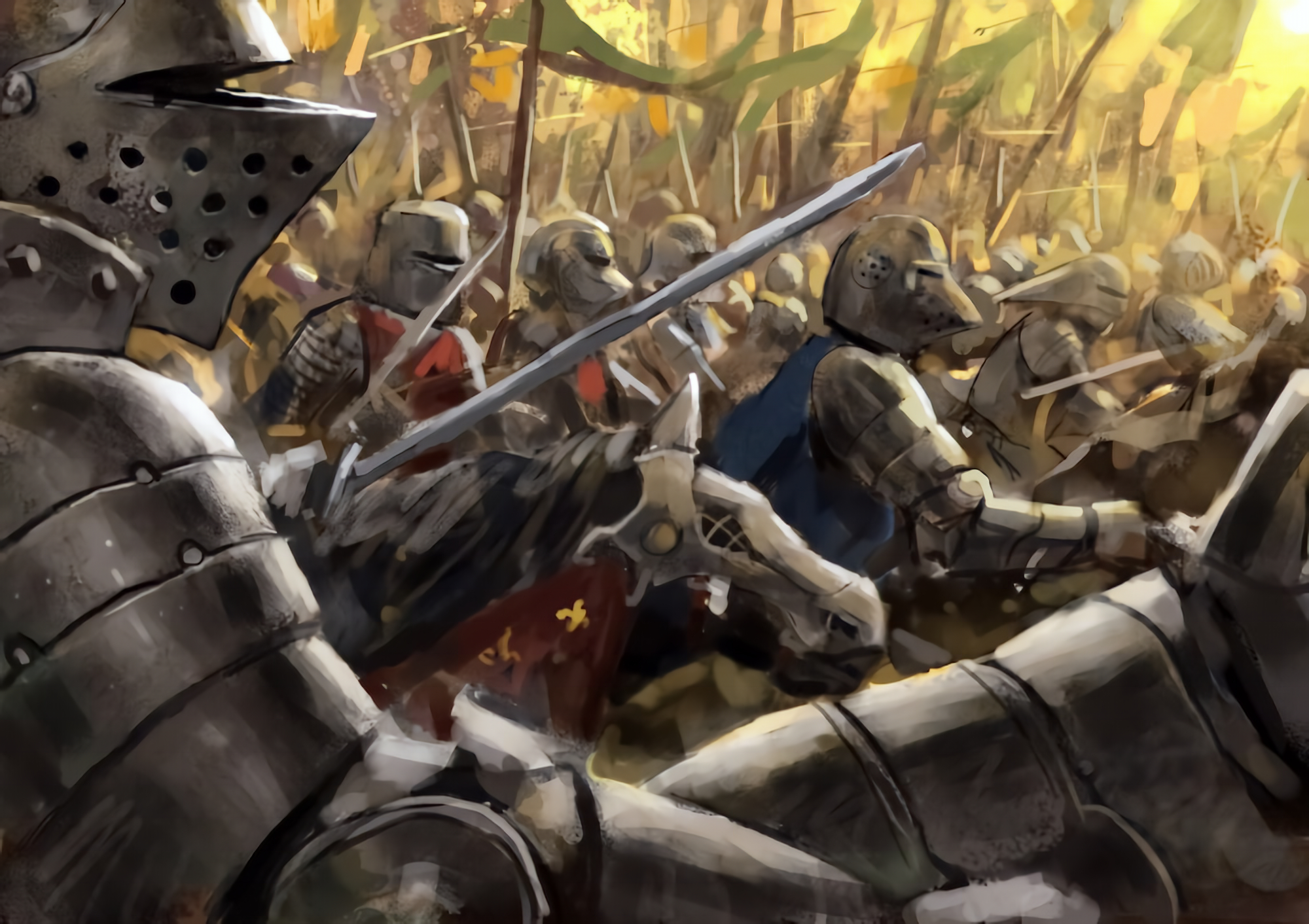 Fantasy Art Warrior Knight Army Digital Art Middle Ages 2000x1412