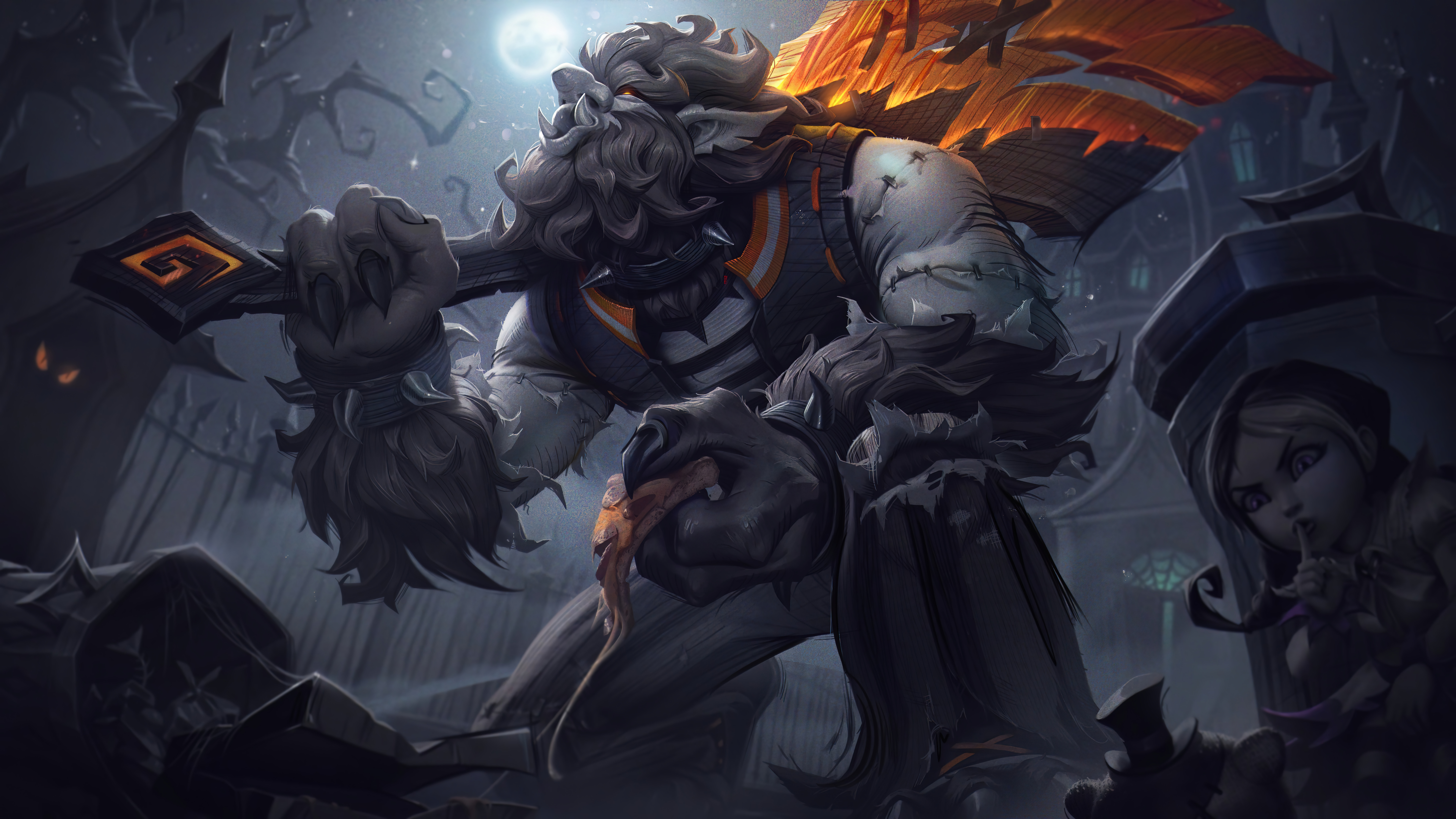 Trundle League Of Legends Fright Night League Of Legends Fright Night League Of Legends Digital Art  7680x4320