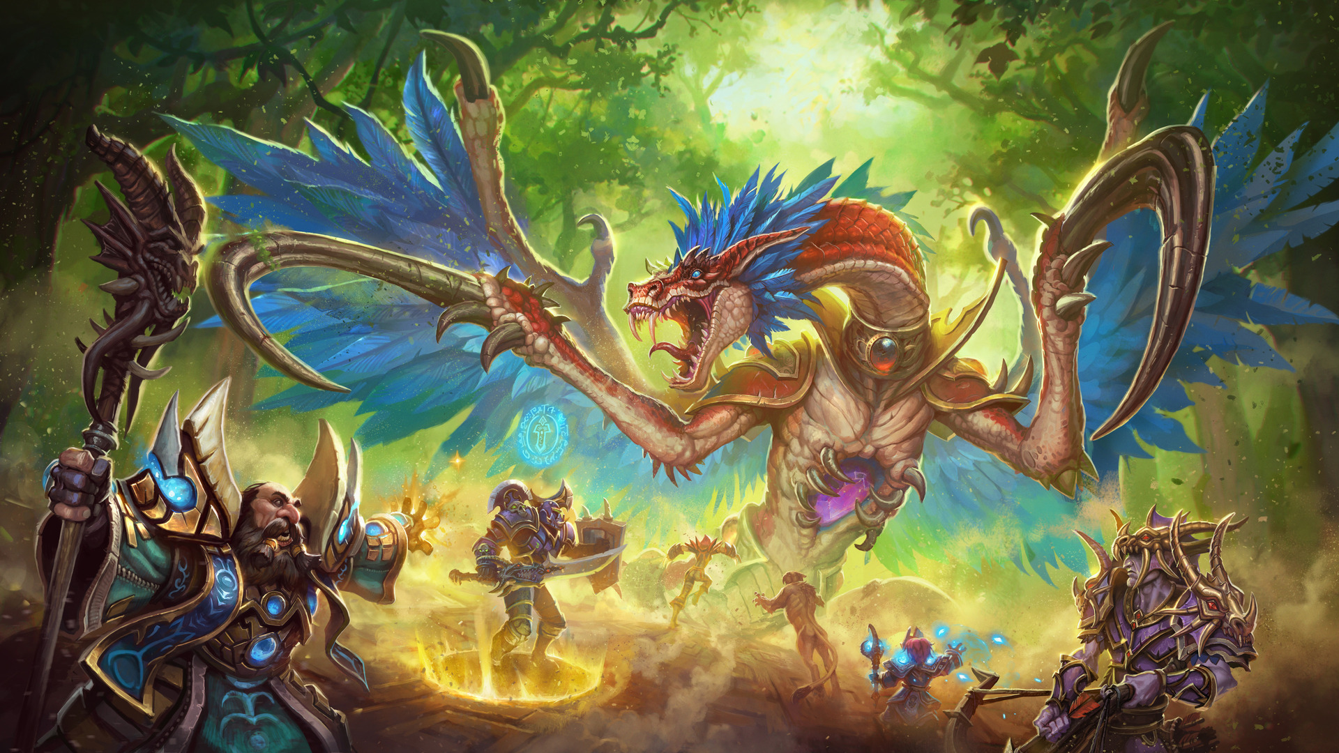 Warcraft Wyvern Video Games Creature Video Game Characters Trees Video Game Art Video Game Creatures 1920x1080