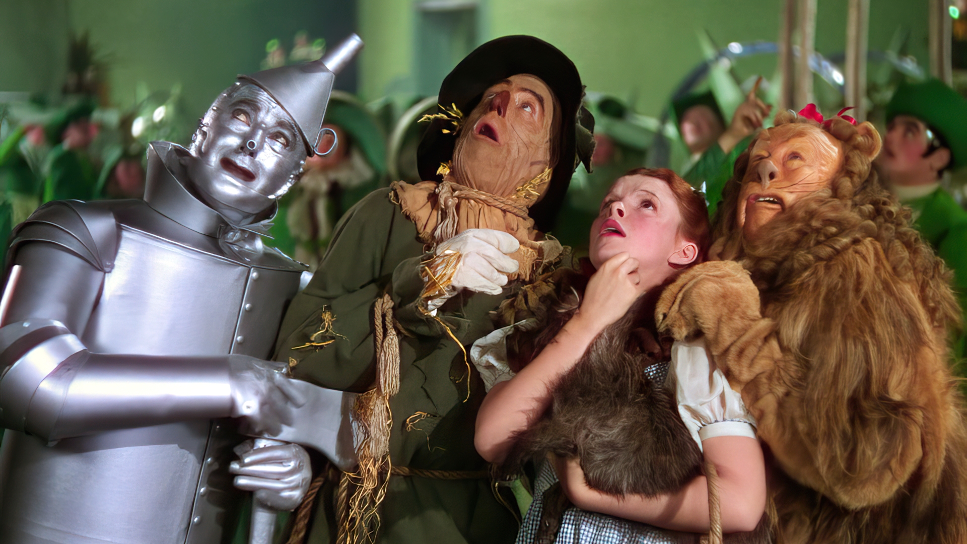 The Wizard Of Oz Movies Film Stills Dorothy Gale Tin Man Cowardly Lion Scarecrow Character Toto Dog 1920x1080