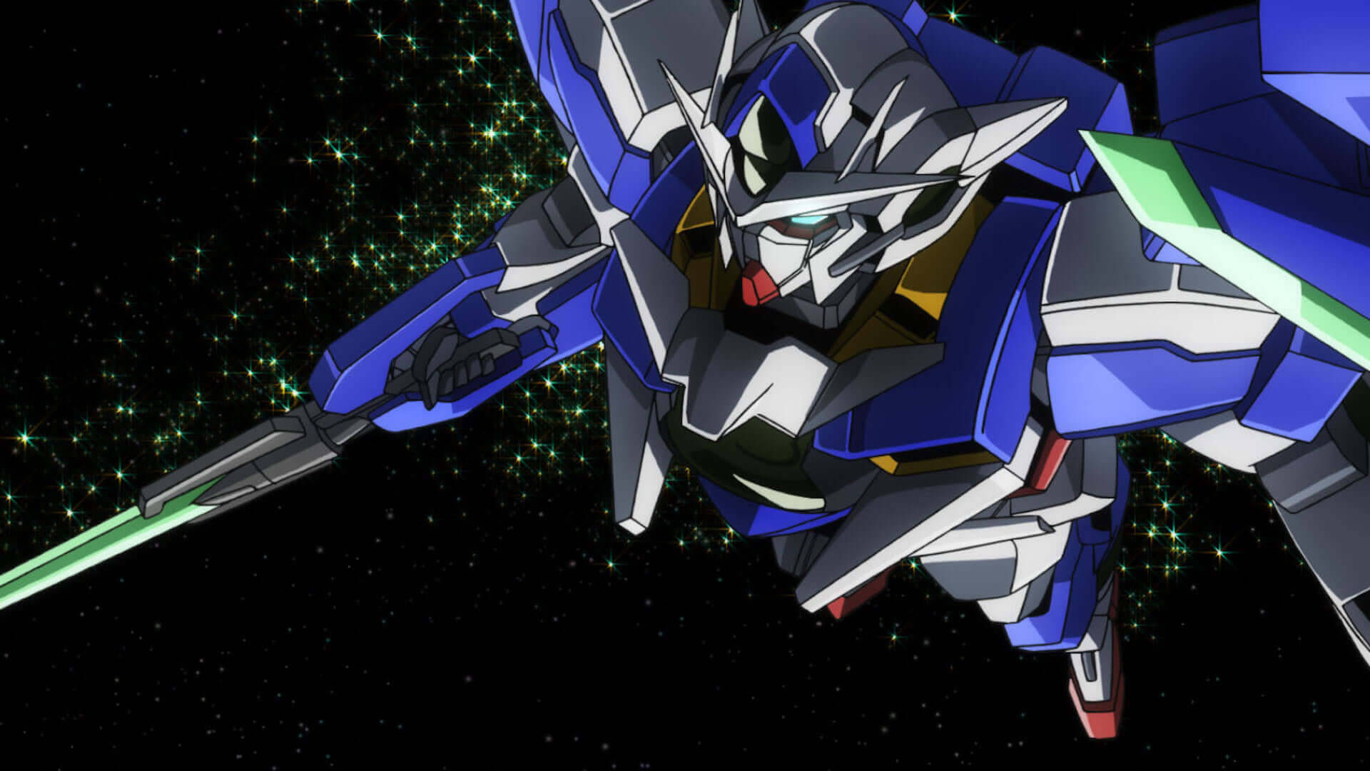 Anime Anime Screenshot Gundam Mechs Mobile Suit Gundam 00 Artwork Digital Art 00 Qan T Super Robot T 1920x1080